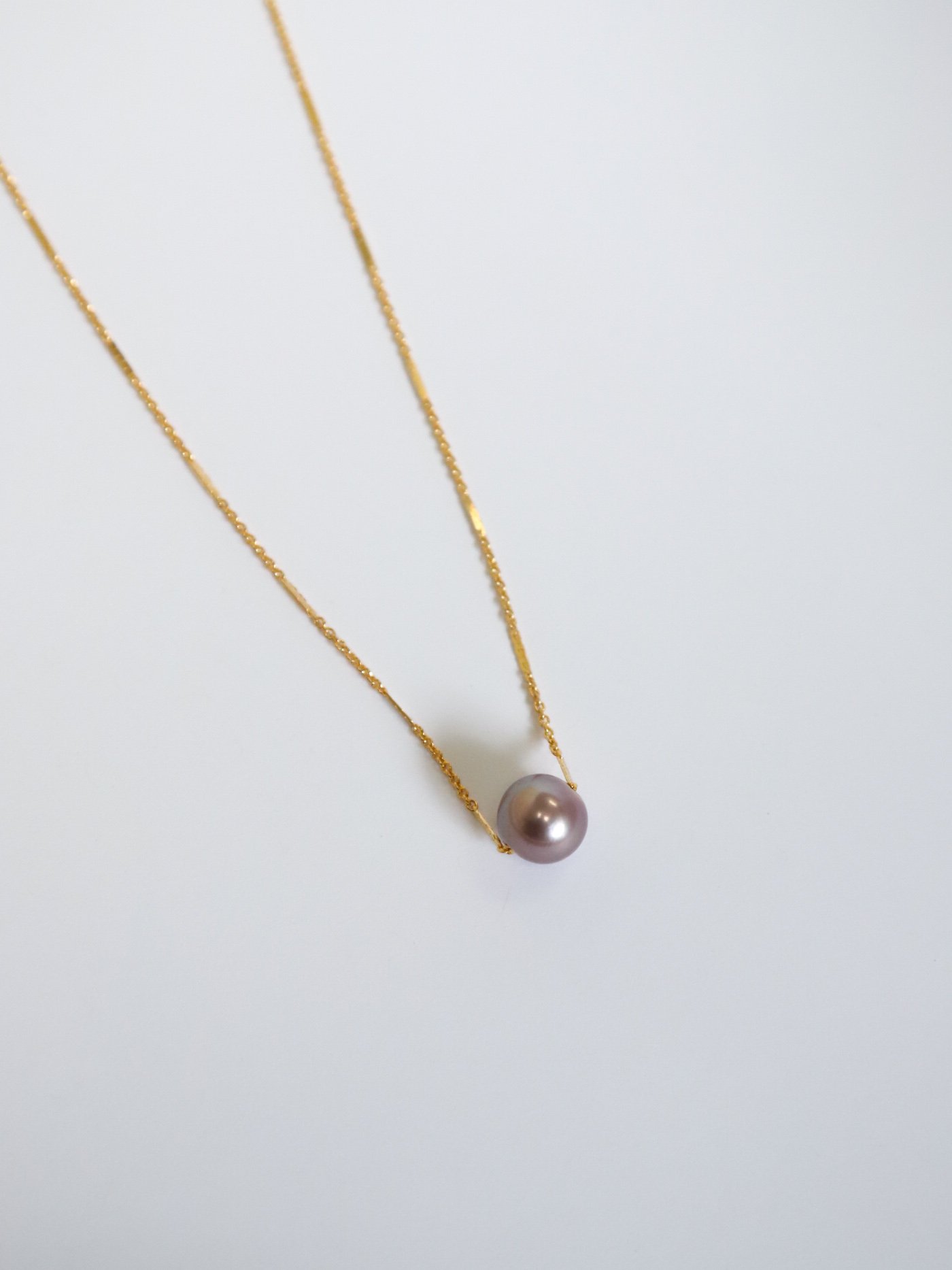 Pink Edison Floating Necklace