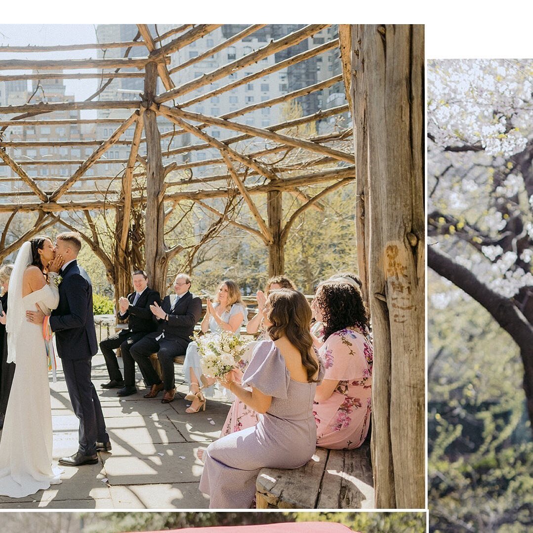 Cop Cot in Central Park was the setting for Will &amp; Grace&rsquo;s dream NYC wedding #newyorkelopement #centralparkwedding 
Photography by @erycpdtweddings