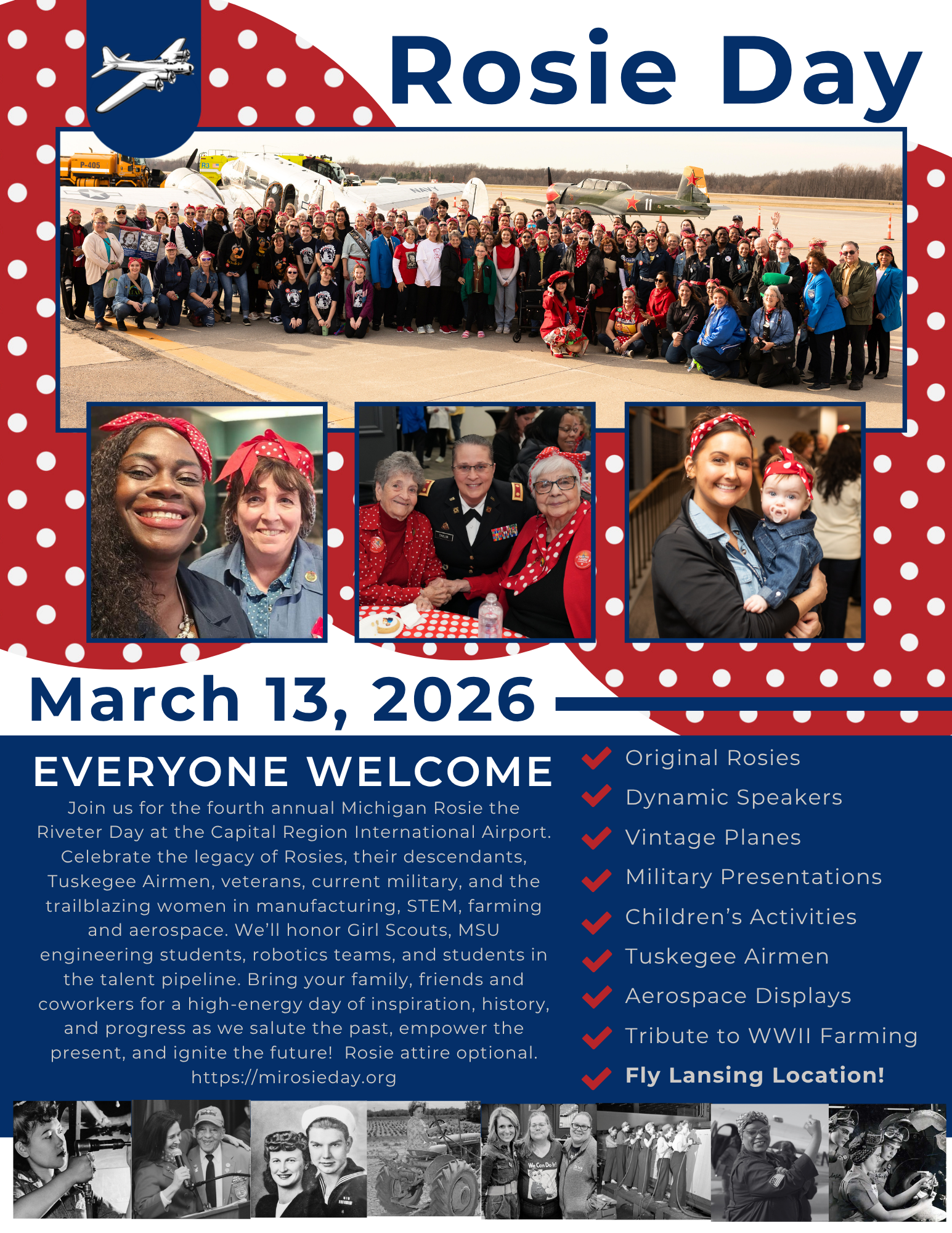 Michigan Rosie Day in Lansing 2026 Sign Up Now!