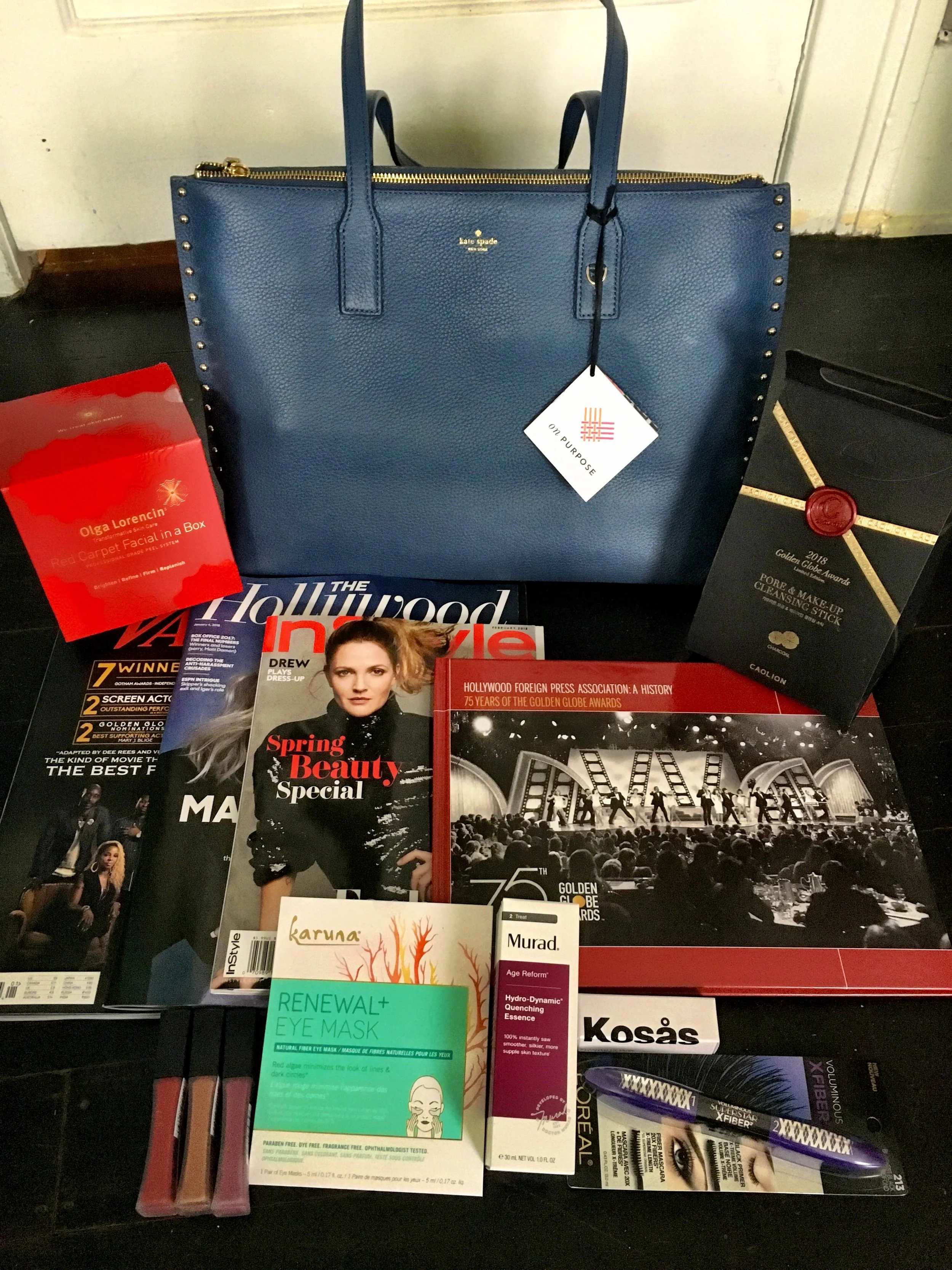 My Golden Globe gift bag!
