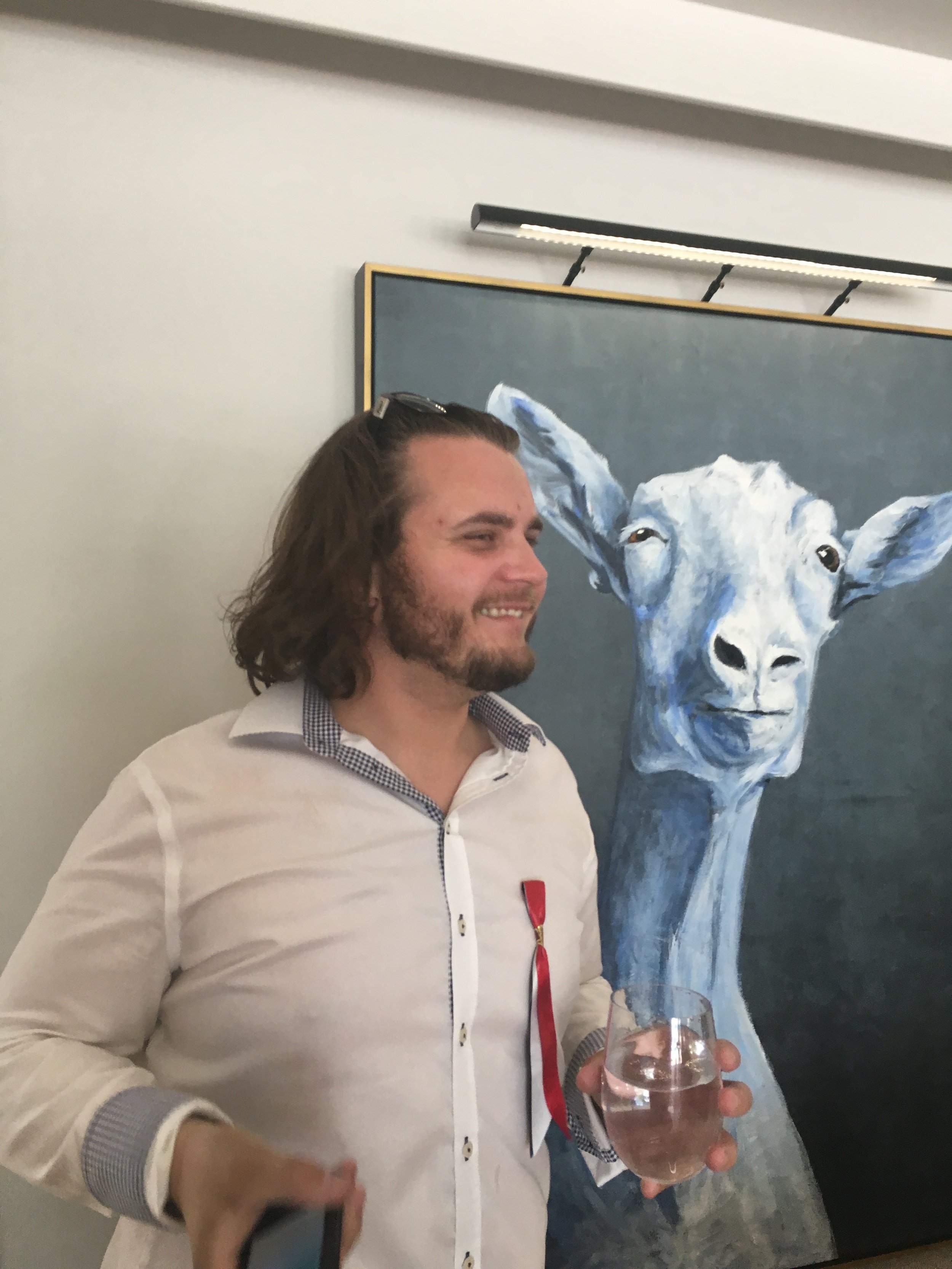 Two good friends - Bear Alex & Goat
