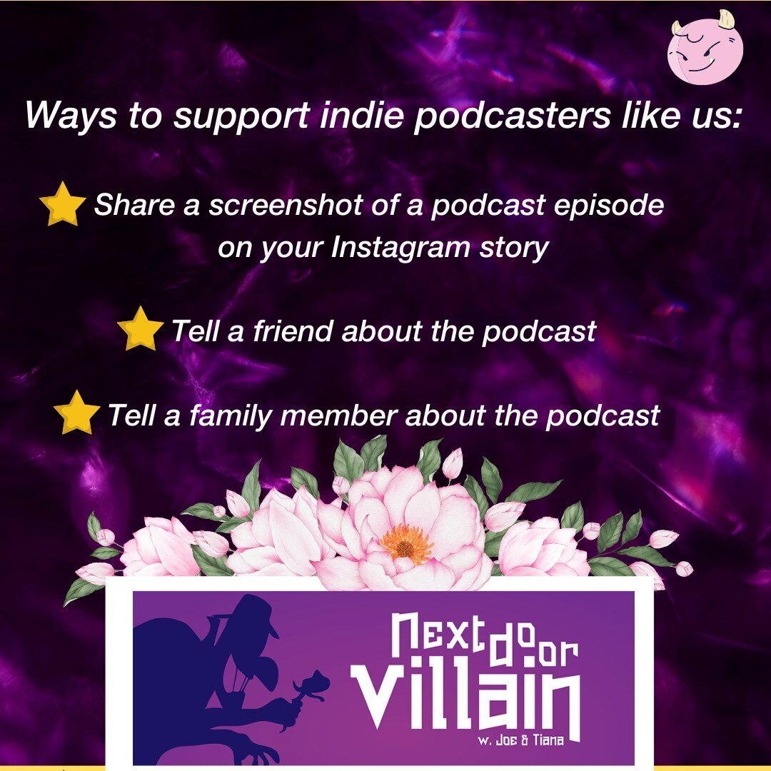 If you like a podcast episode from Next Door Villain, feel free to share it and spread the word! Sometimes we need support to sustain the podcast. 
.
.
.
.
.
#applepodcasts #villains #villain #villainous #podcastaddict #villainera #podcastersofinstag