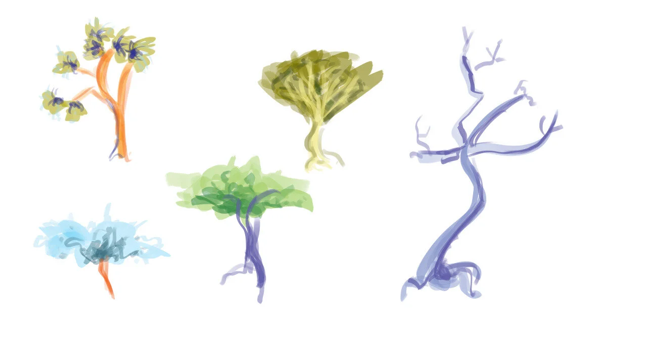 Death Bird Prop Design Trees and Shrubs