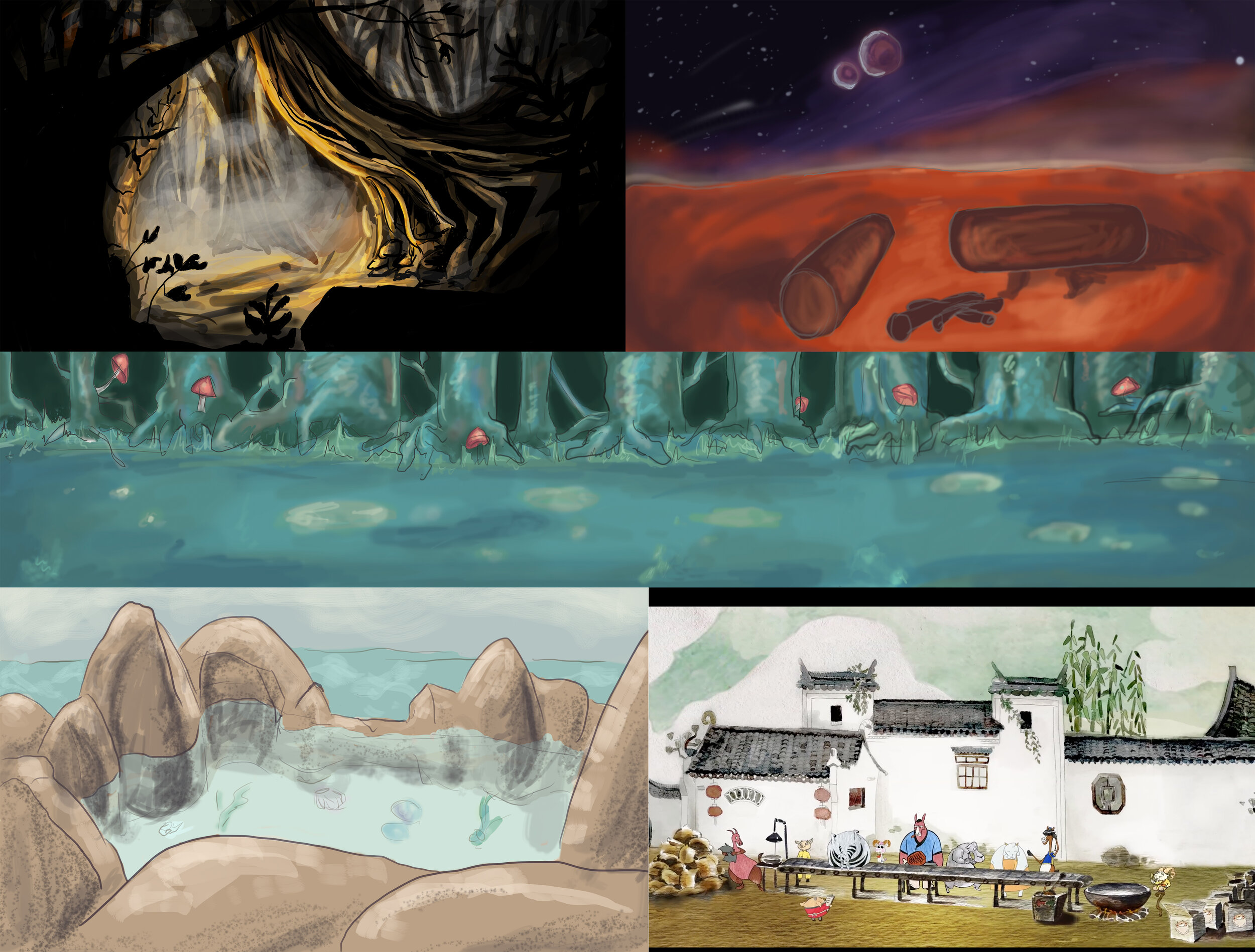 BG and development samples