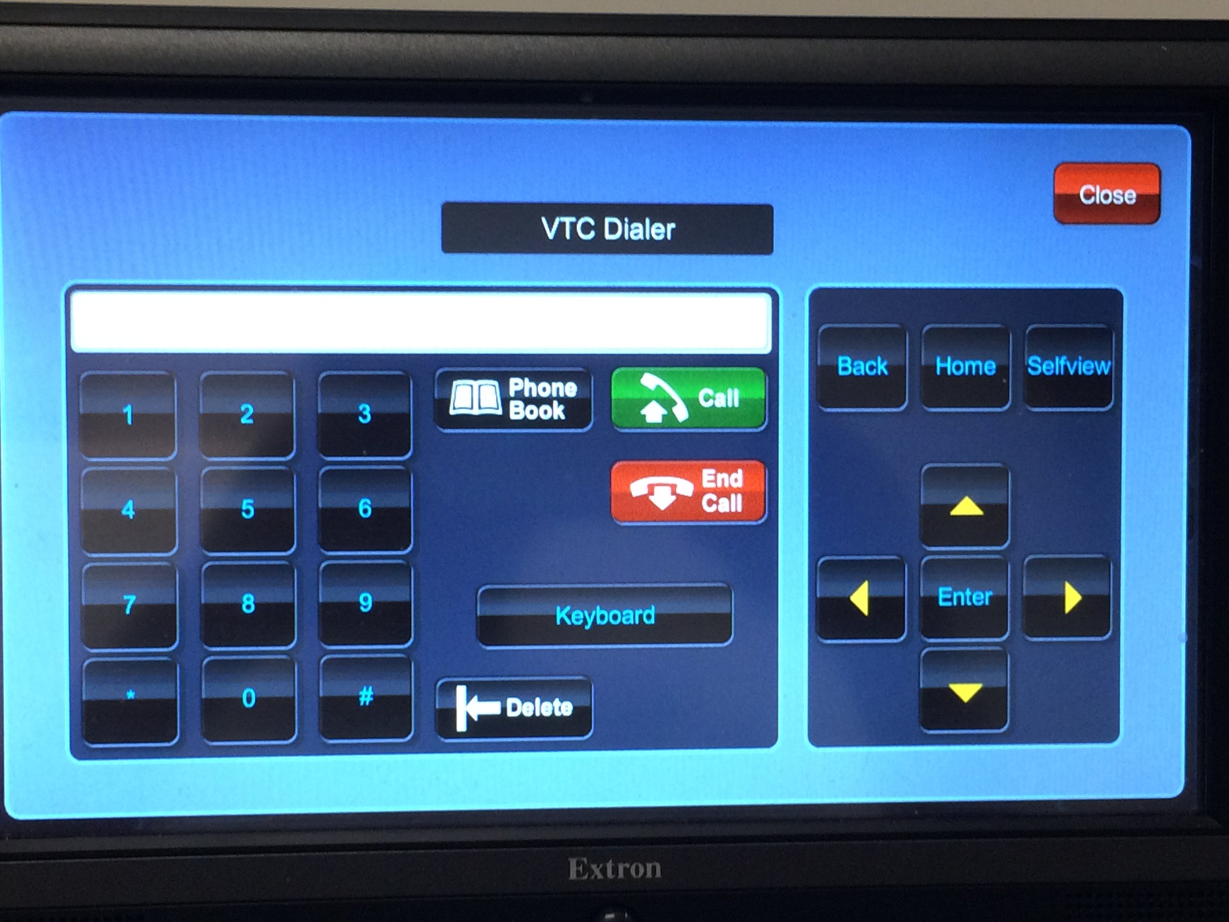 An example of a video conferencing workflow in an earlier template.