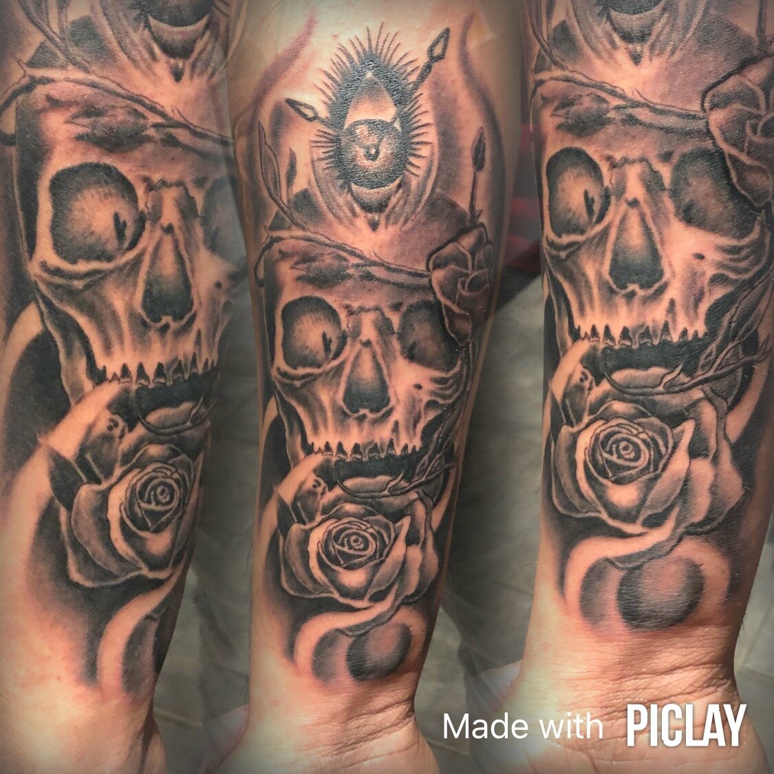 Eye, Skull and Rose Sleeve