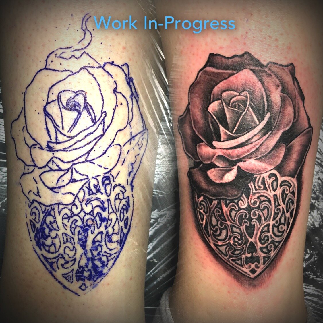 Rose and Heart Locket