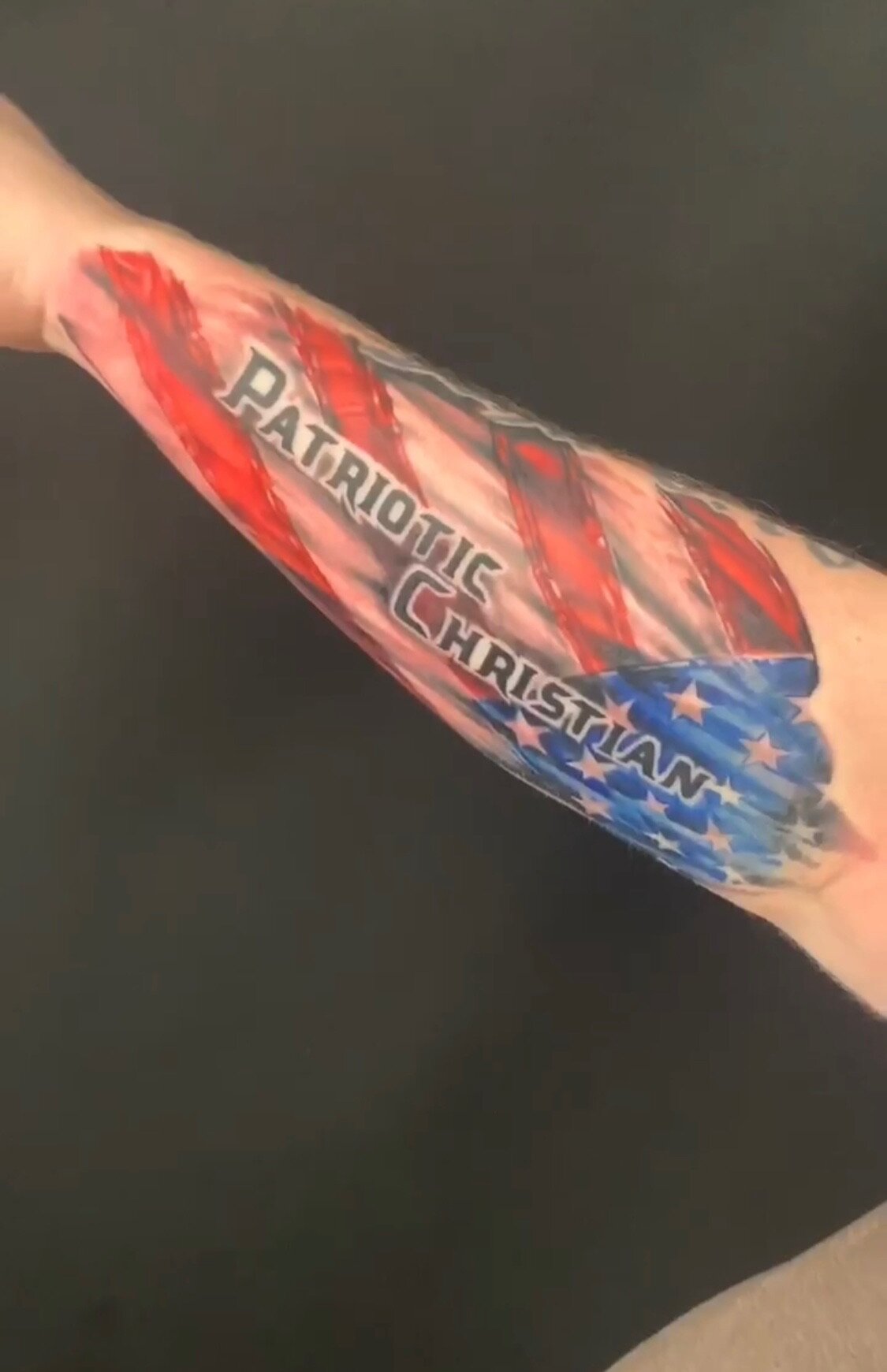 Patriotic Christian and Flag