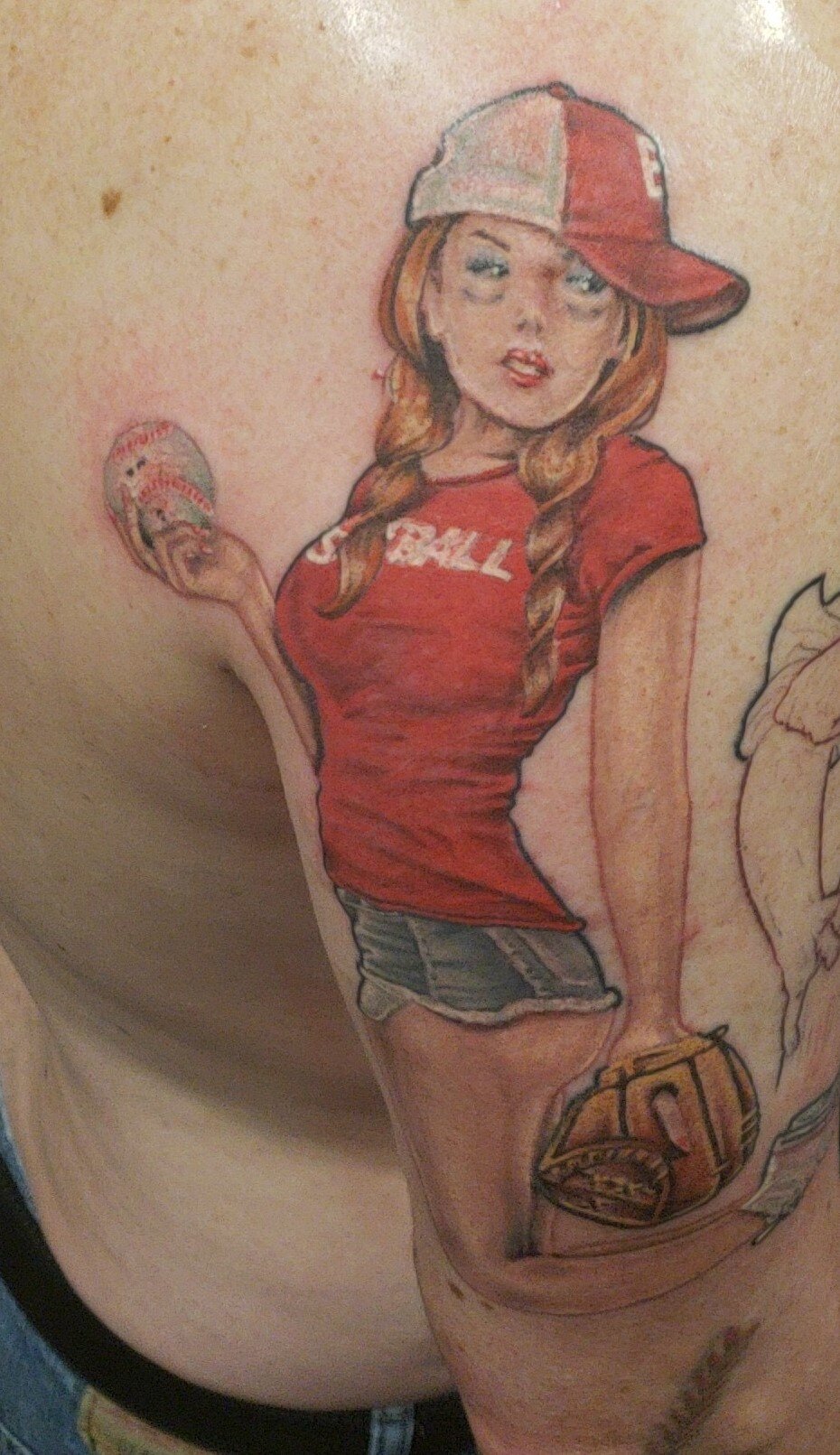 Softball Pin-Up