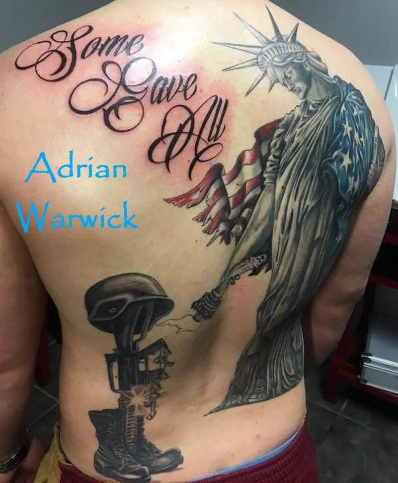 Some Gave All Script, Lady Liberty, Soldiers Memorial