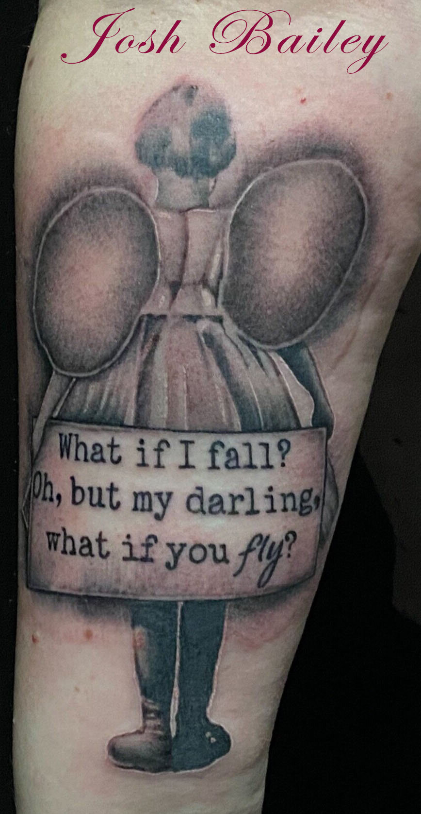 Angel with Quote