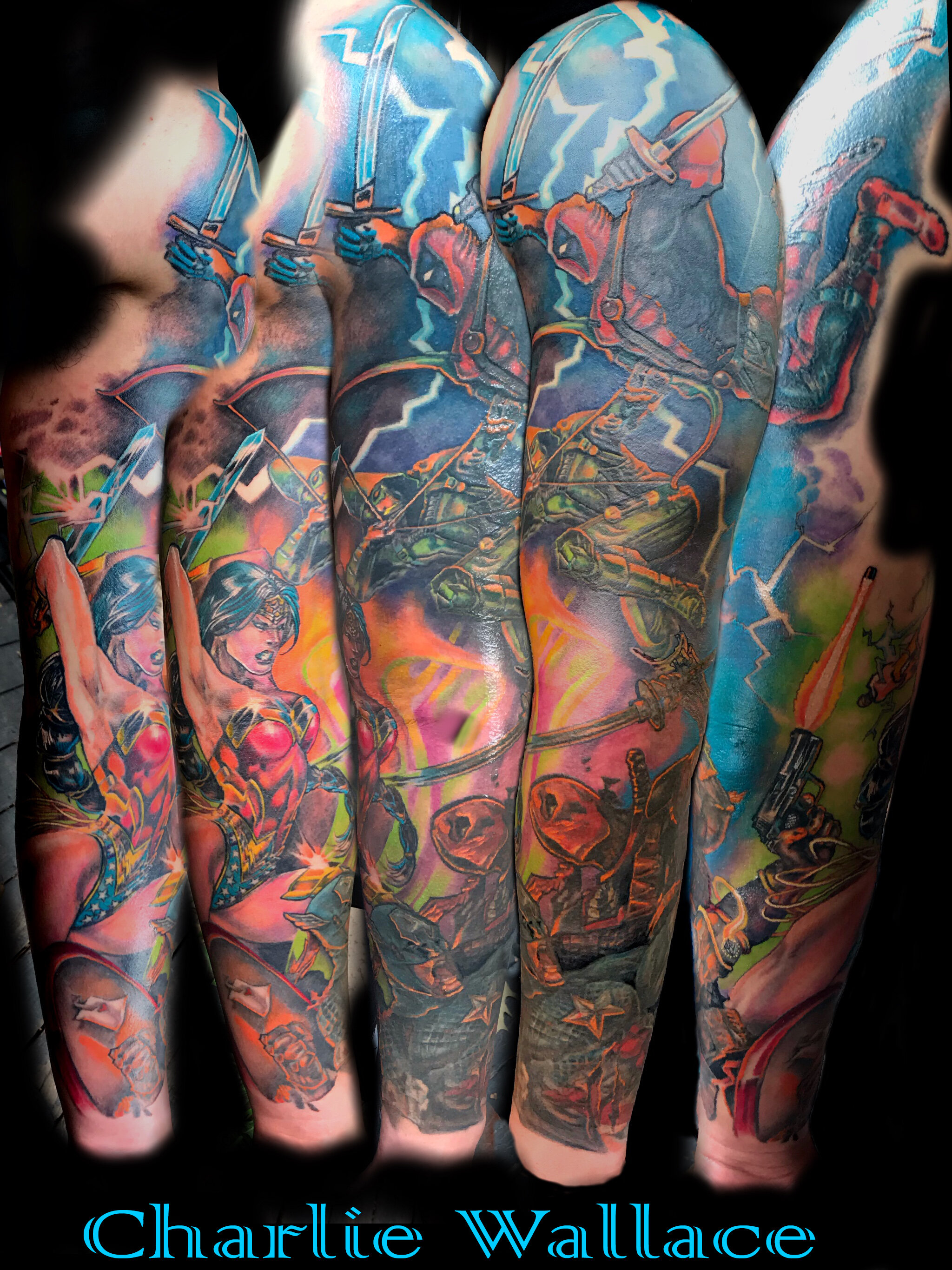 Marvel and DC Mashup Sleeve