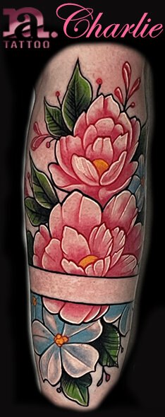 Floral Half Sleeve