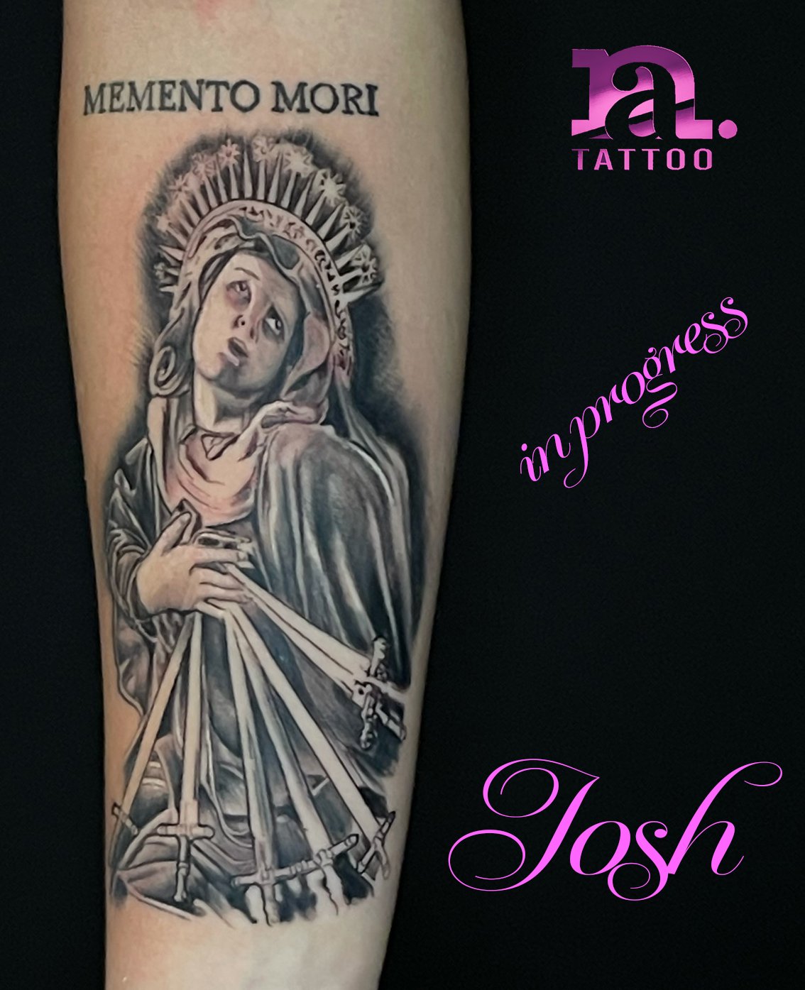 The Virgin Mary "in progress"