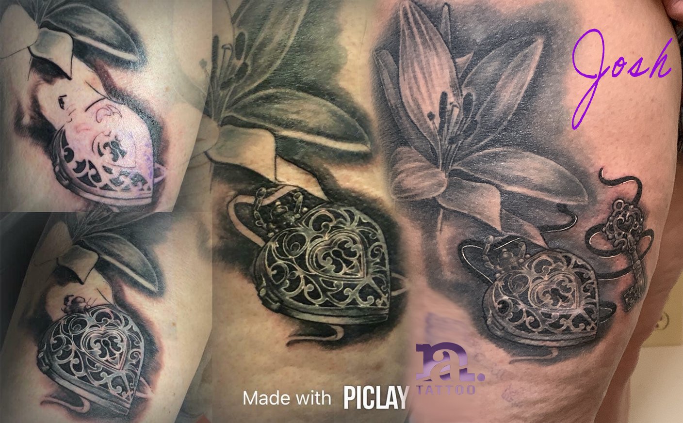 Lily and Heart Locket