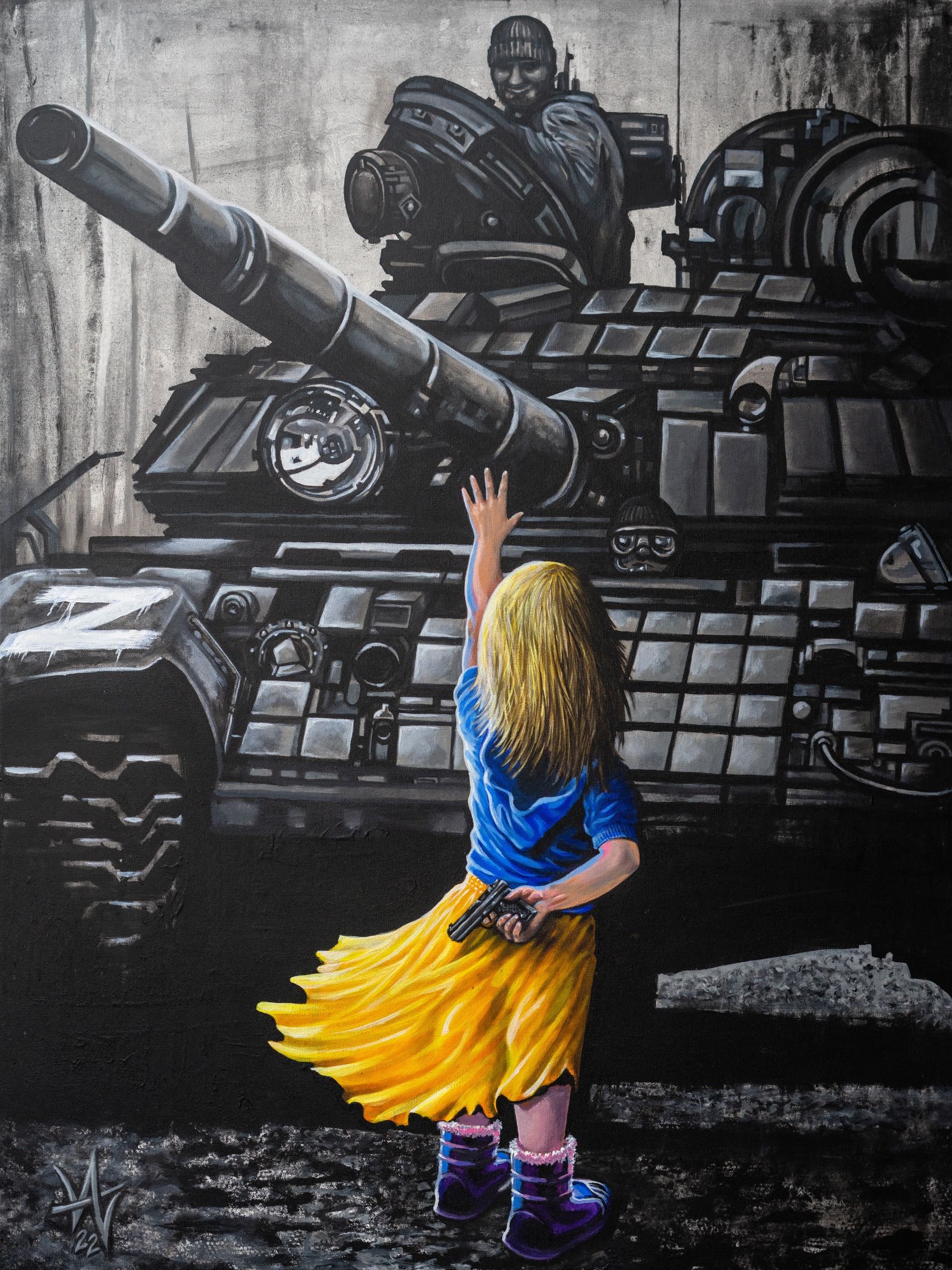 Ukraine Inspired Original Oil Painting