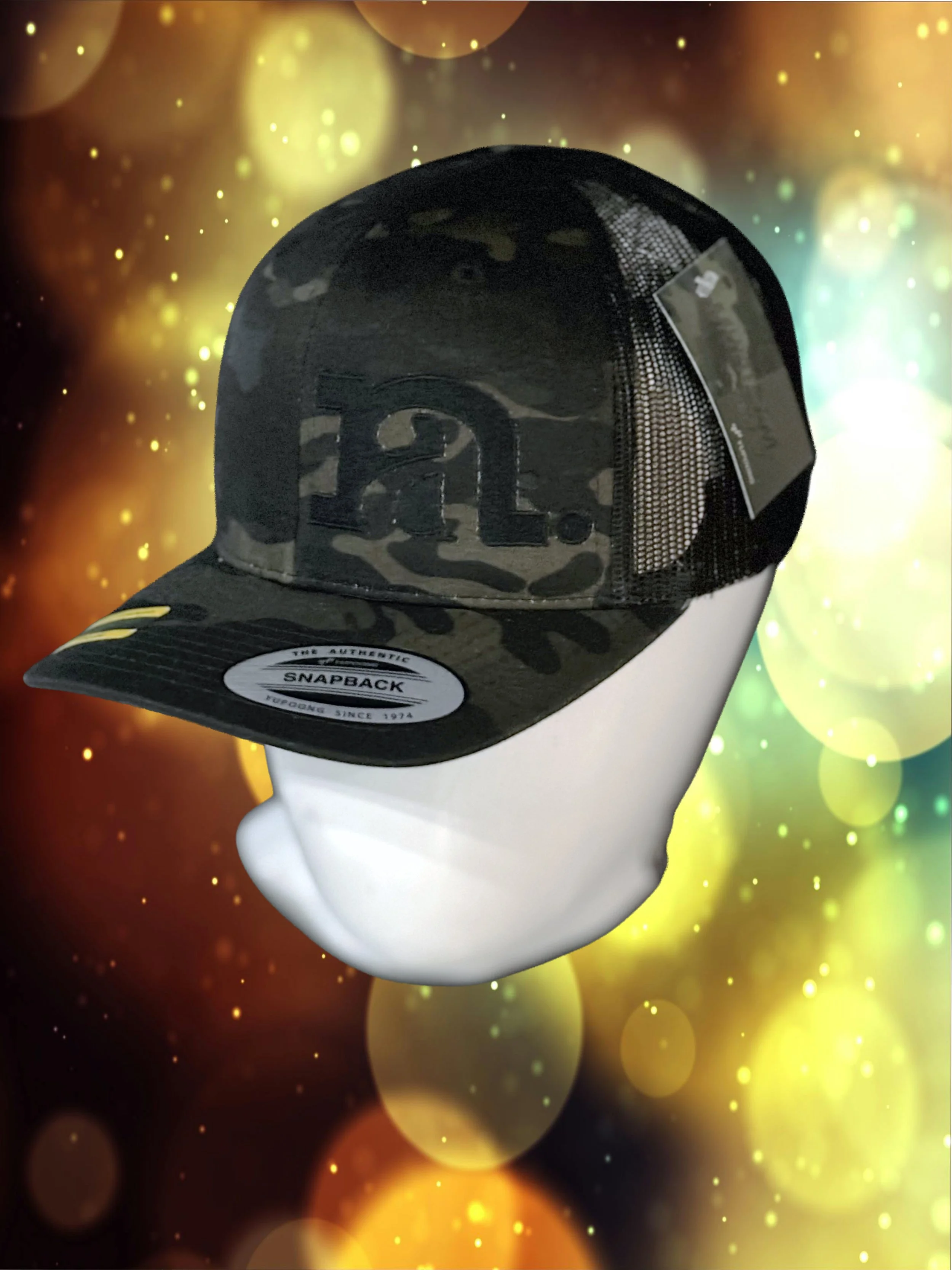 black and black camo snapback trucker hat top copy.jpg