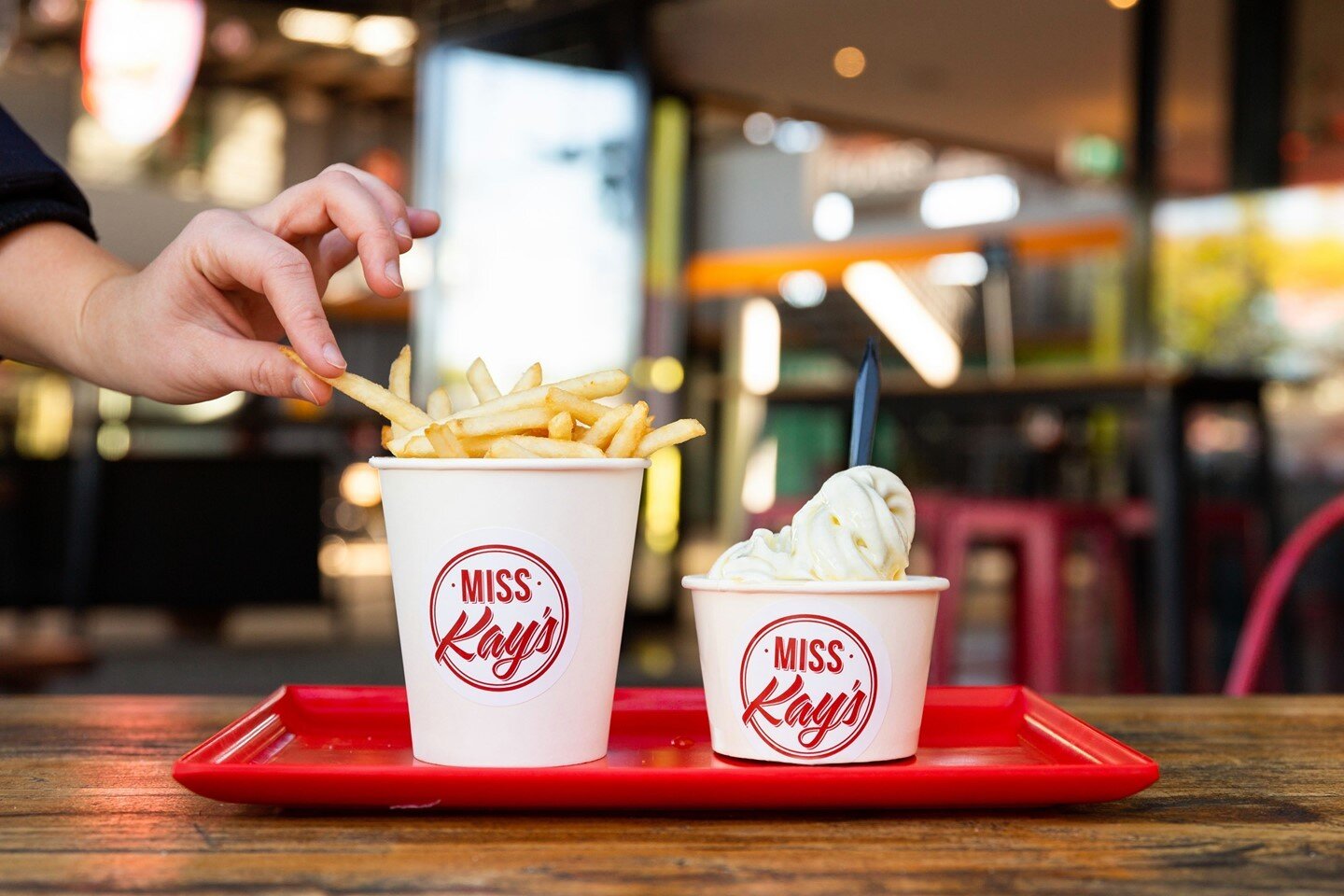 The perfect combo of hot and cold 😍  Our sweet and salty Softie 'N' Fries is the perfect Fry-day evening treat 🍟🍦🤭