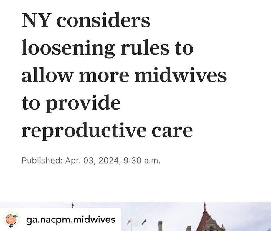 Posted @withregram &bull; @ga.nacpm.midwives Cheering NY on, and wondering when is Georgia going to wake up and expand the profession of midwifery for the benefit of our families? #licensemoremidwives