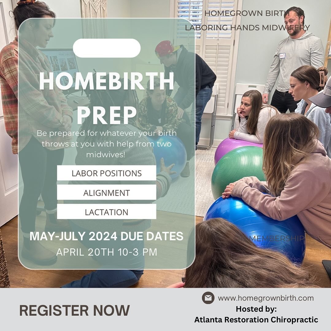 We have just a couple spots open for THIS SATURDAY! Planning a homebirth between May and July? Come join us! Link in profile.