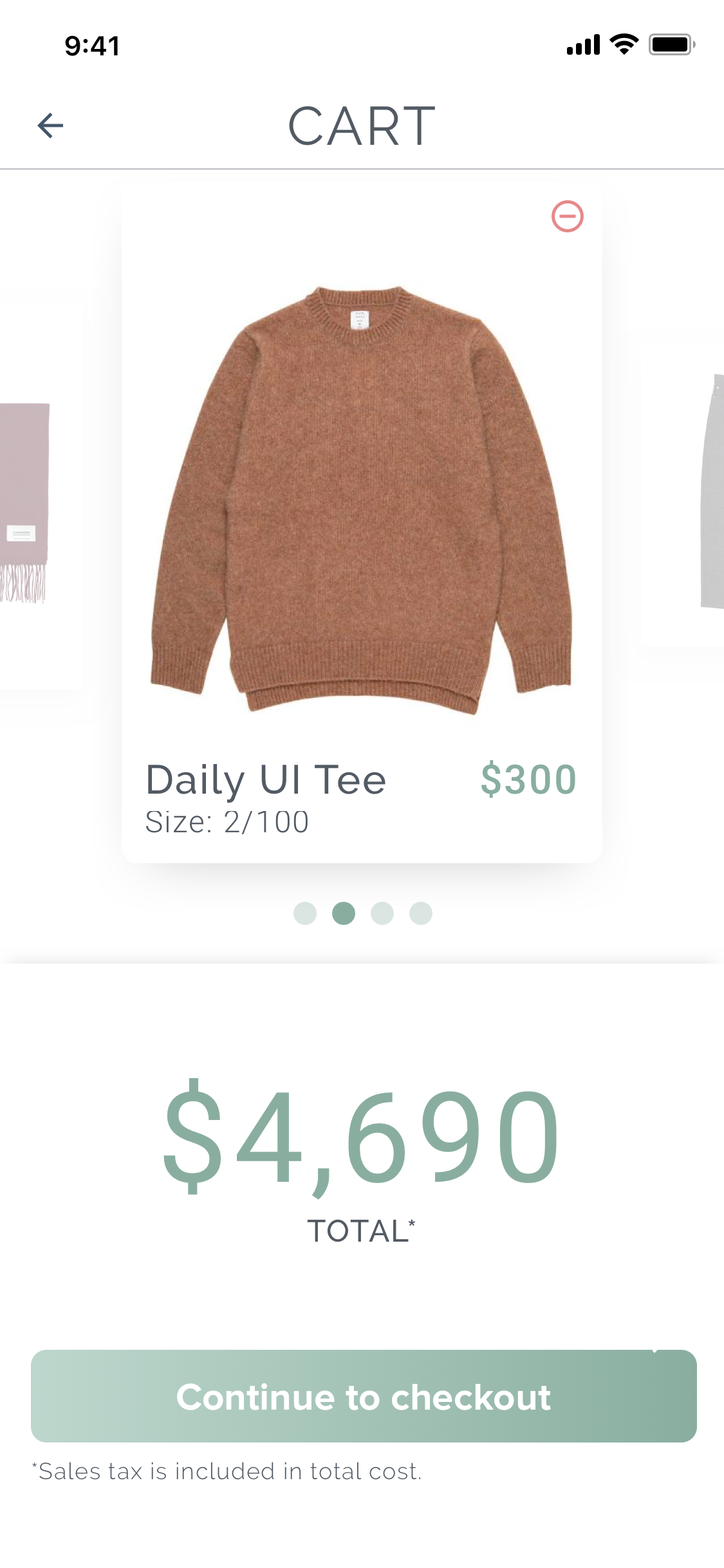 Credit Card Checkout (2.1/100)