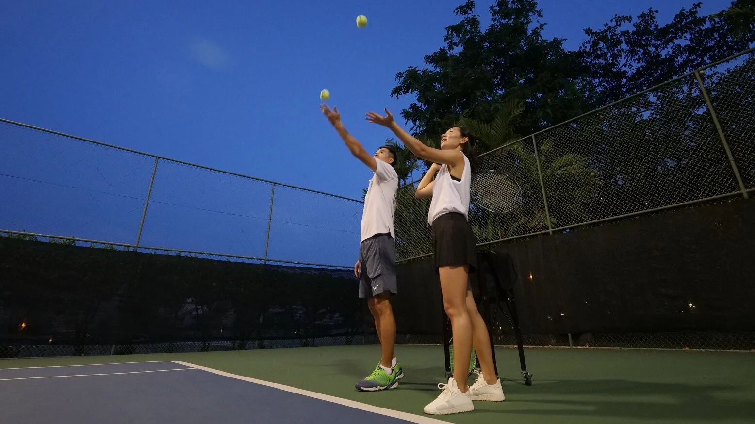 Private tennis coaching in Singapore