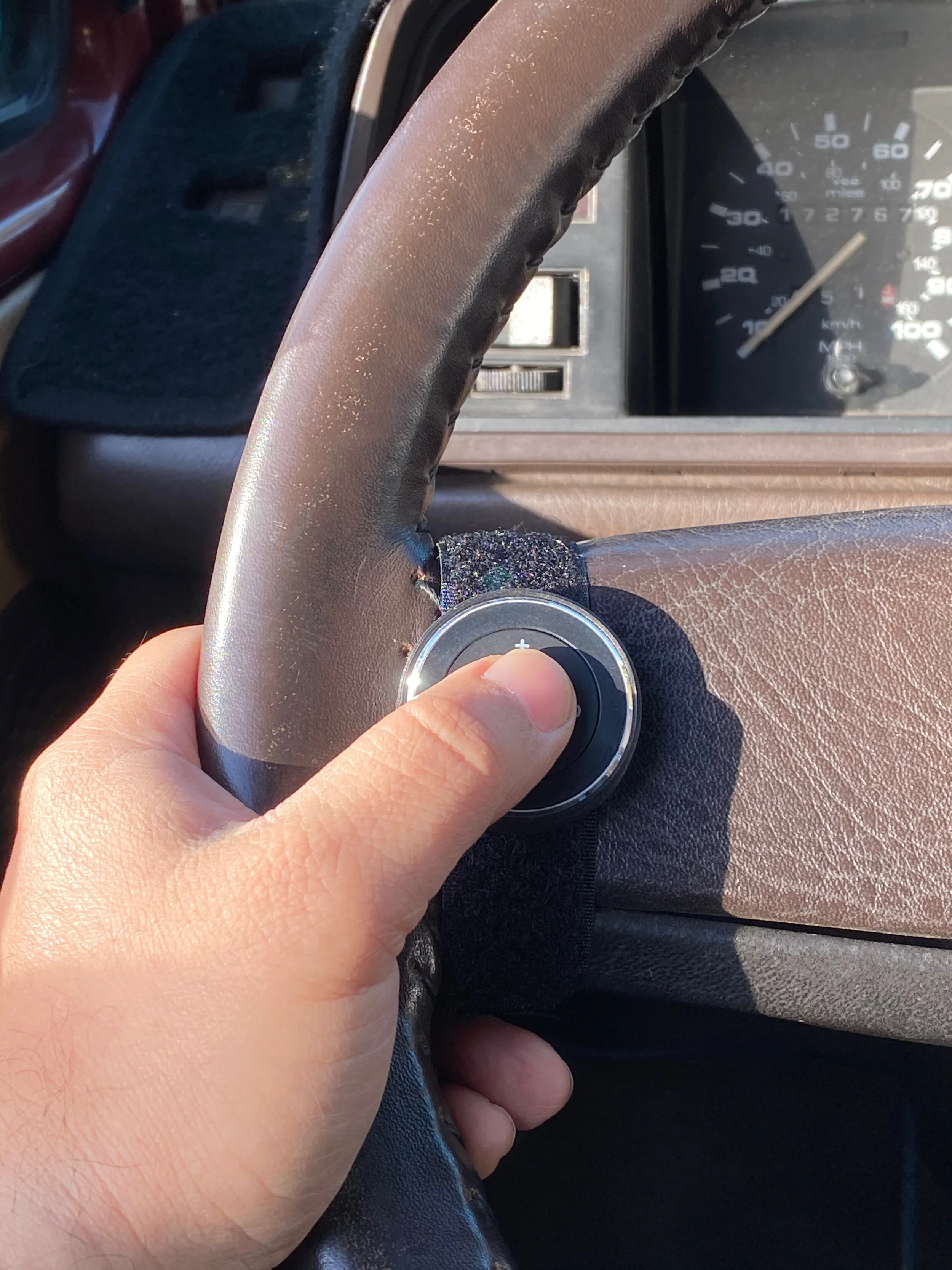 Bluetooth steering wheel remote holder