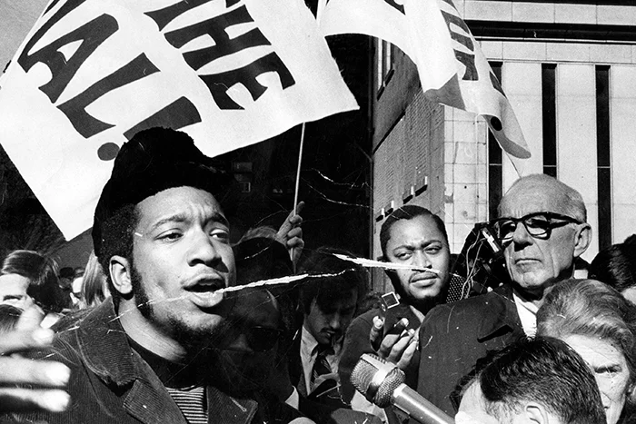 Fred Hampton at a rally in 1969