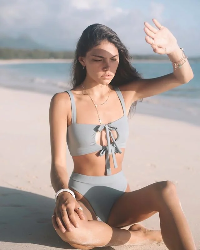 I move with the sea // Cima Top + Cima Bottoms in Lilac Grey ✨ ↠ www.bonejackedswim.com