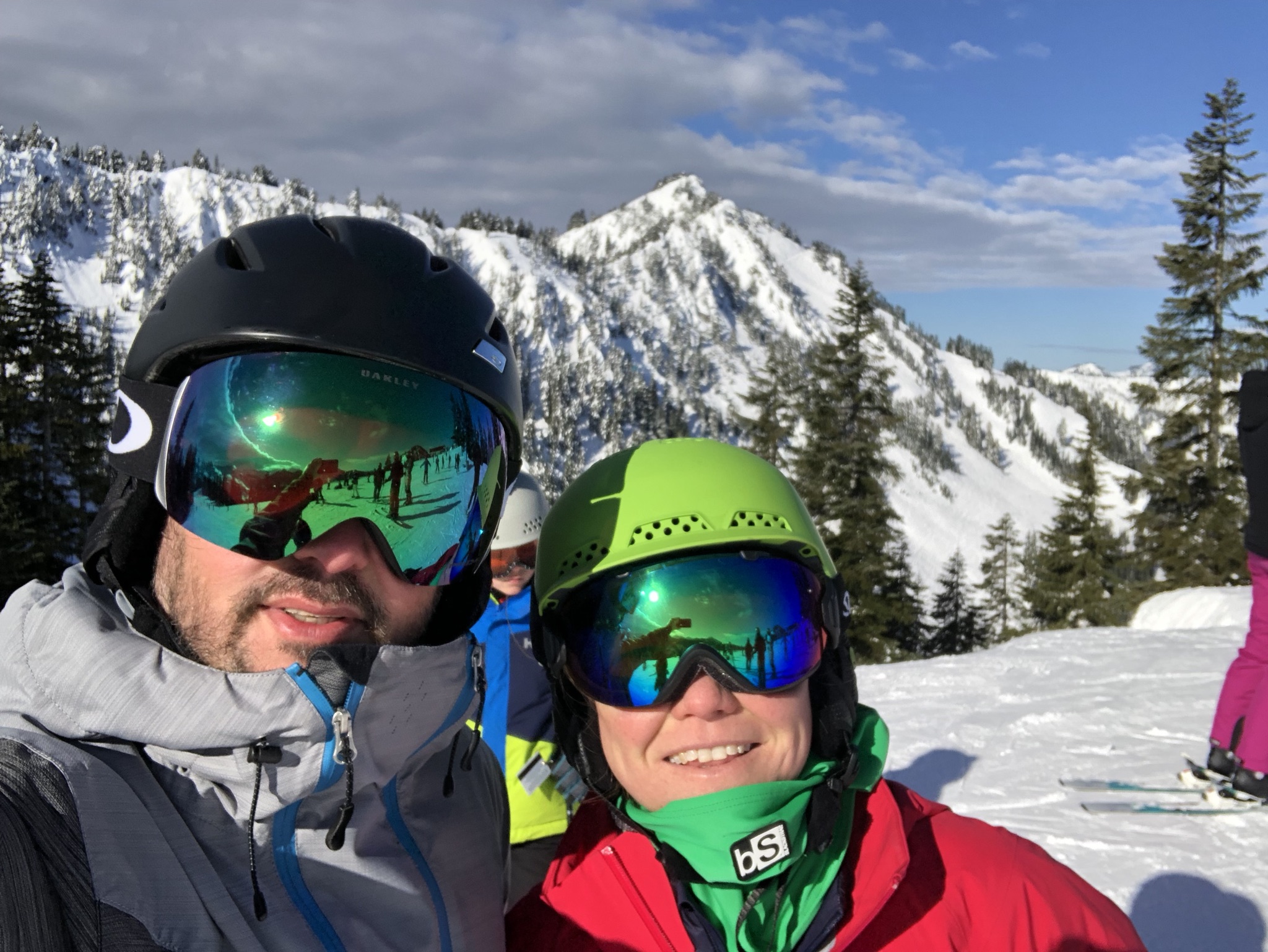 Skiing at the Stevens Pass