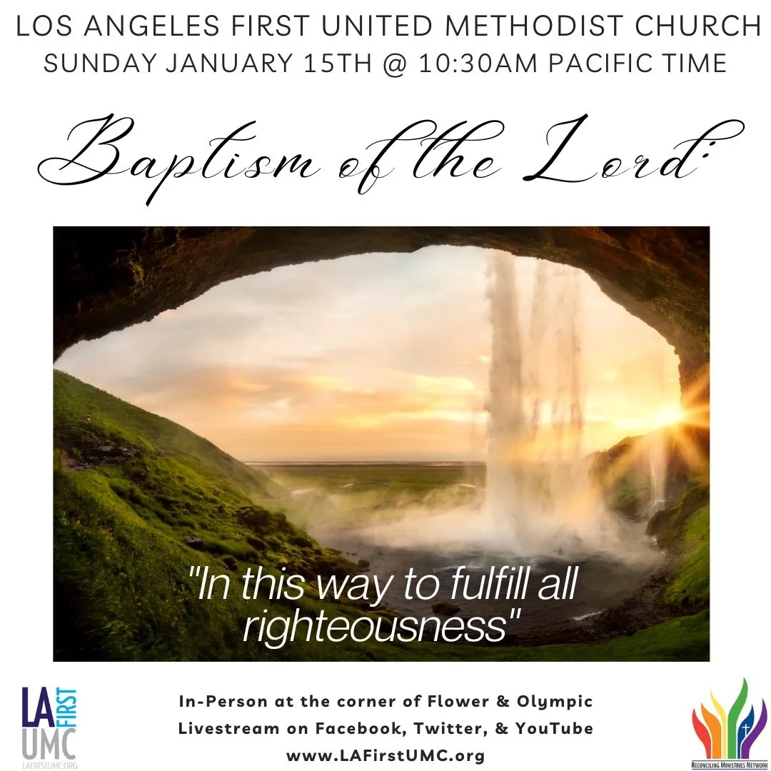 Order of Worship for Sunday, January 15, 2023: In This Way to Fulfill All Righteousness