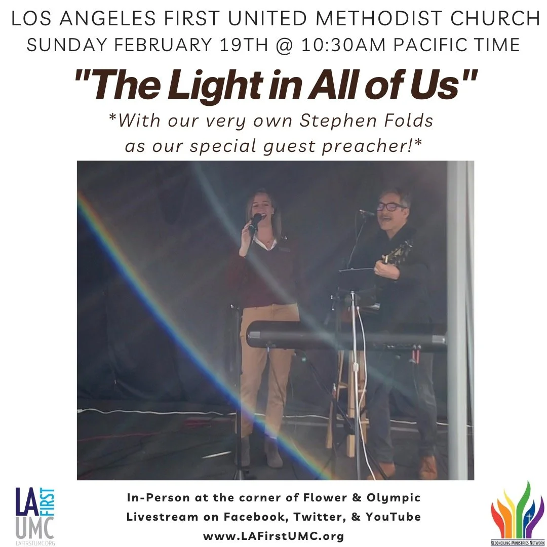 Order of Worship for Sunday, February 19, 2023: The Light in All of Us, Stephen Folds, Preaching