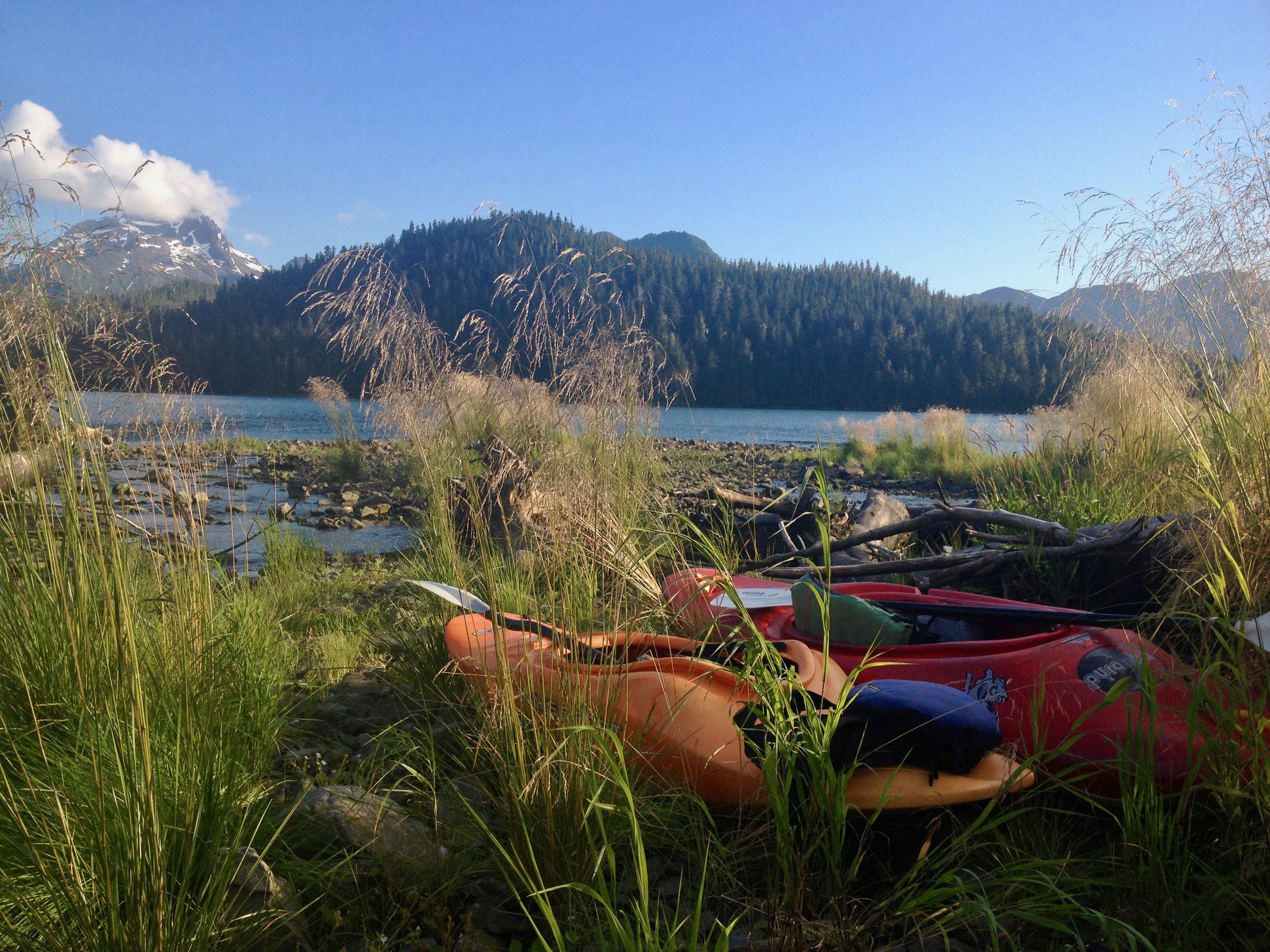 Kayaking on our Luxury Alaska Yacht Charters