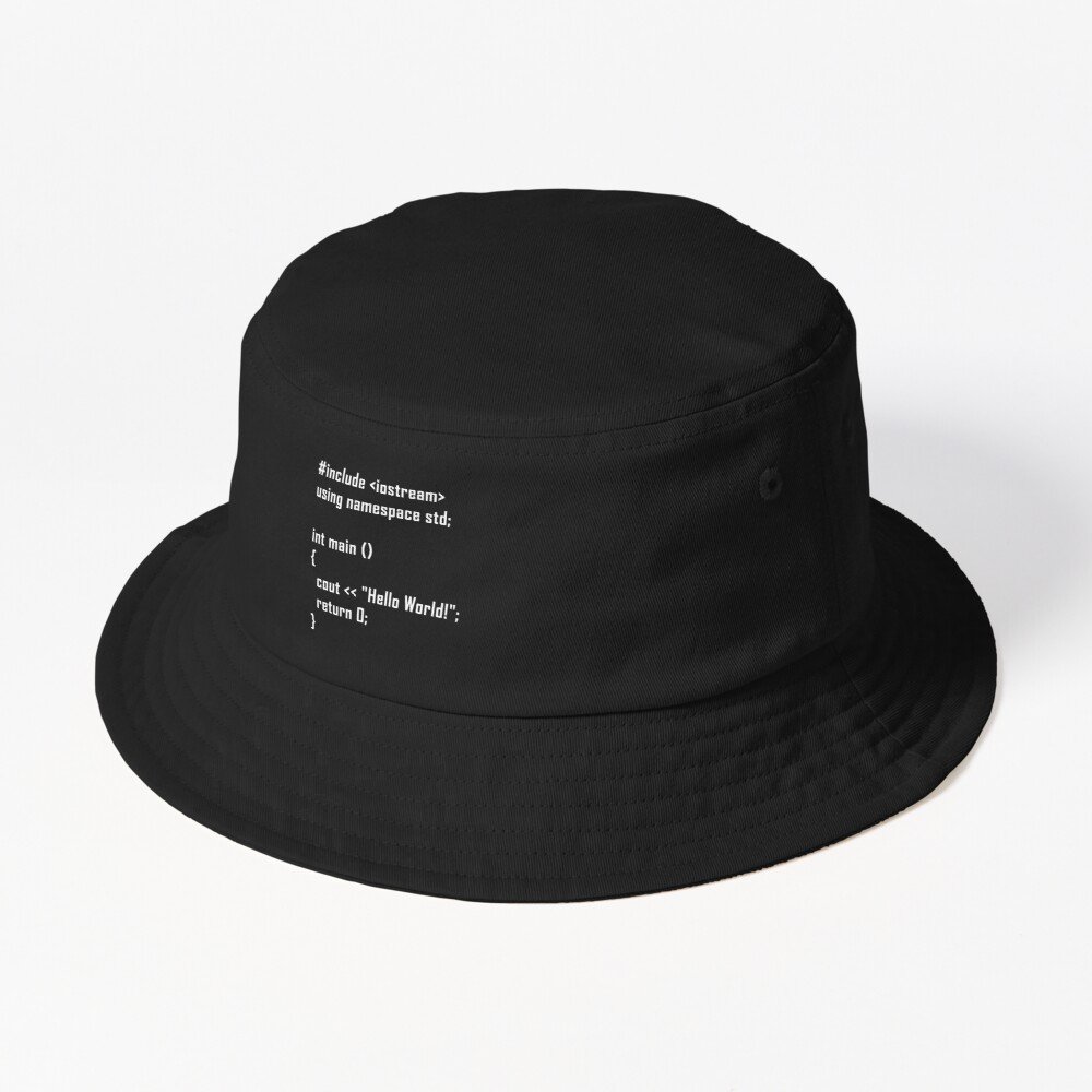 Hello World! C++ Bucket Hat