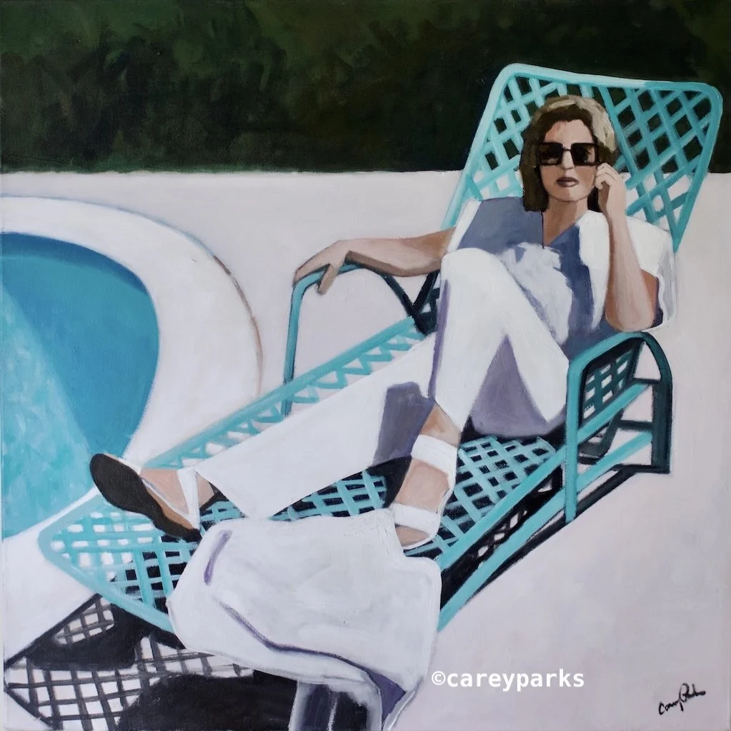 Relaxing by the Pool