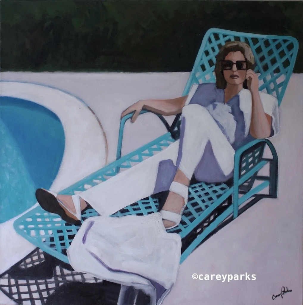 Relaxing by the Pool