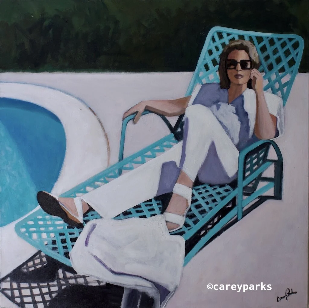 Relaxing by the Pool