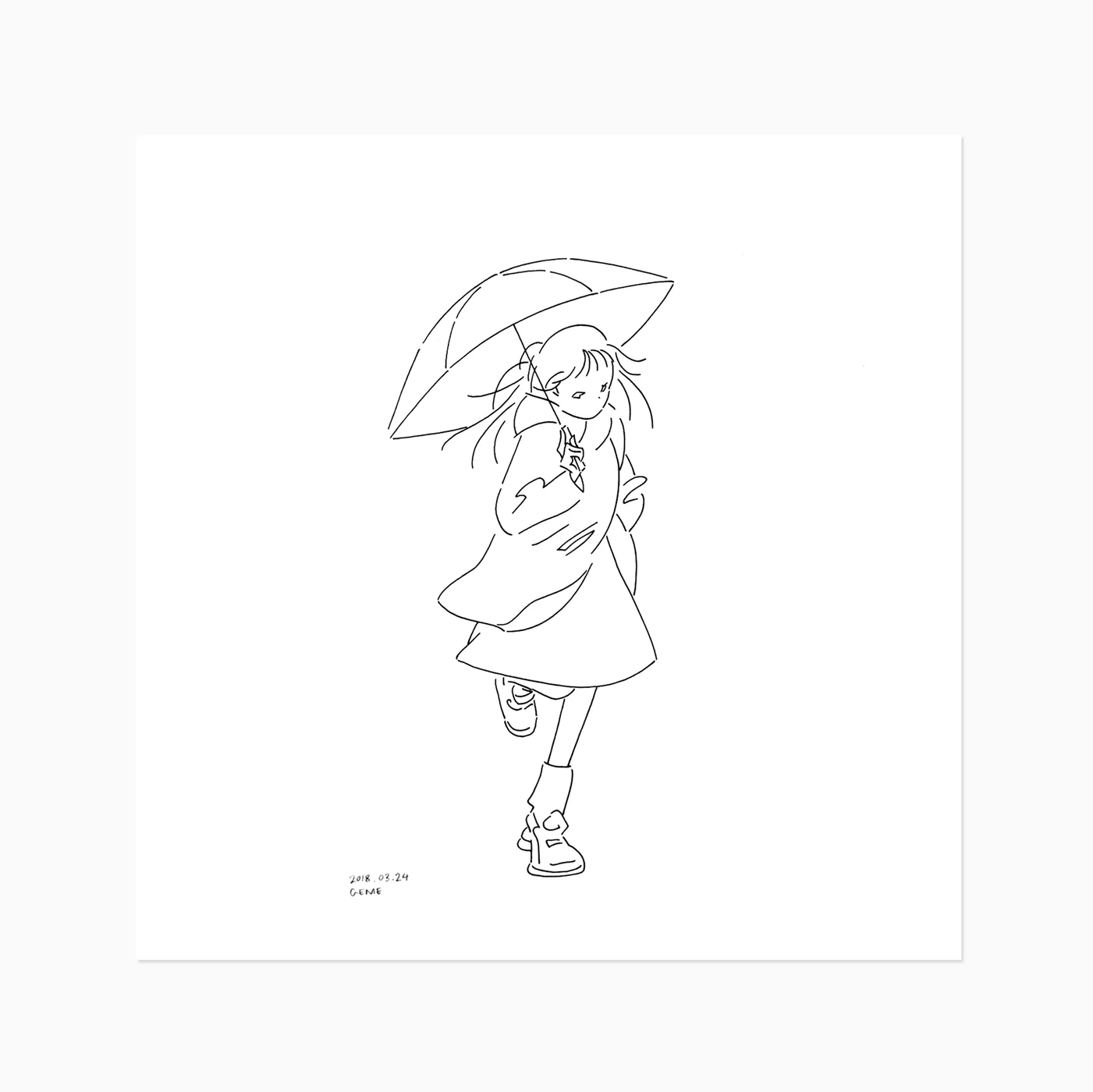 THE UMBRELLA GIRL