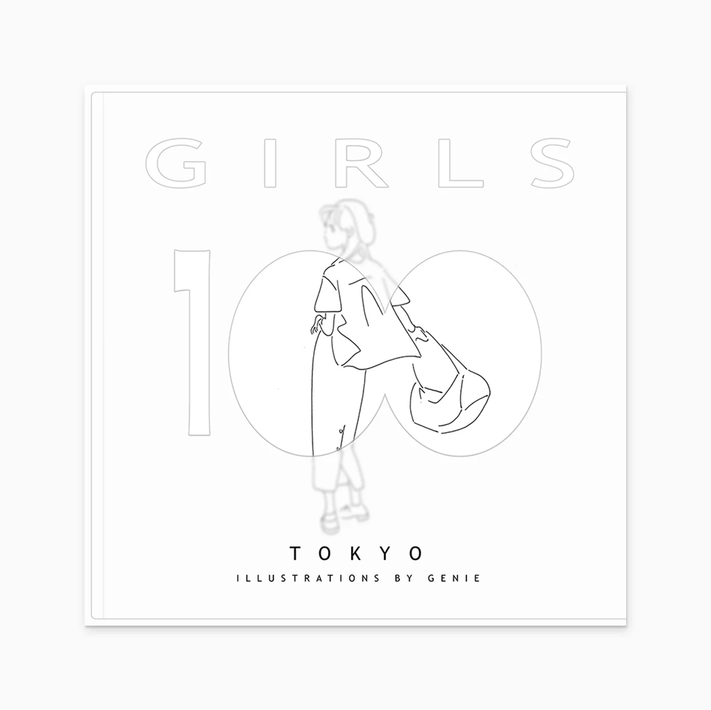   [Girls100 Tokyo]  - Art book 2018 Genie Liang  A 140-page digital art book exploring ink figure drawing. Observations from living in Tokyo, Japan. 