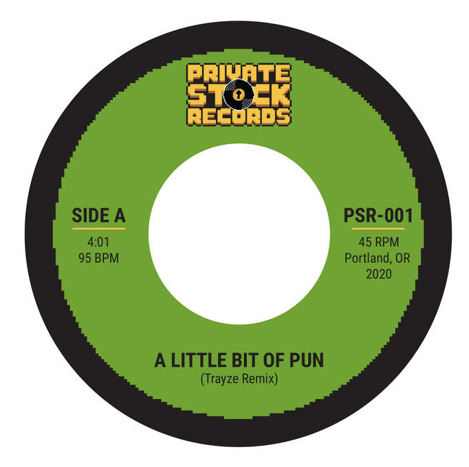 A Little Bit Of Pun Love Trayze Remix Vinyl 45 7in — Trayze
