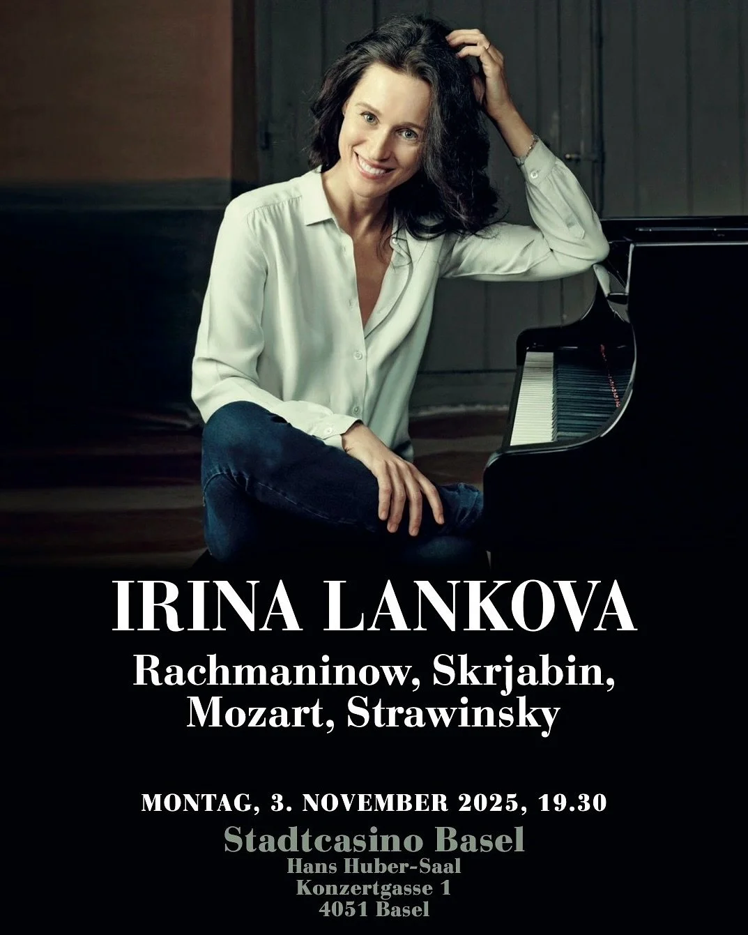 Delighted to return to Basel after the wonderful experience of last year.
On November 3, I will be at the Stadtcasino with my new Ph&oelig;nix program. 

Tickets: link in the bio 

Adsress:
Stadtcasino Basel
Hans Huber-Saal
Konzertgasse 1
4051 Basel 