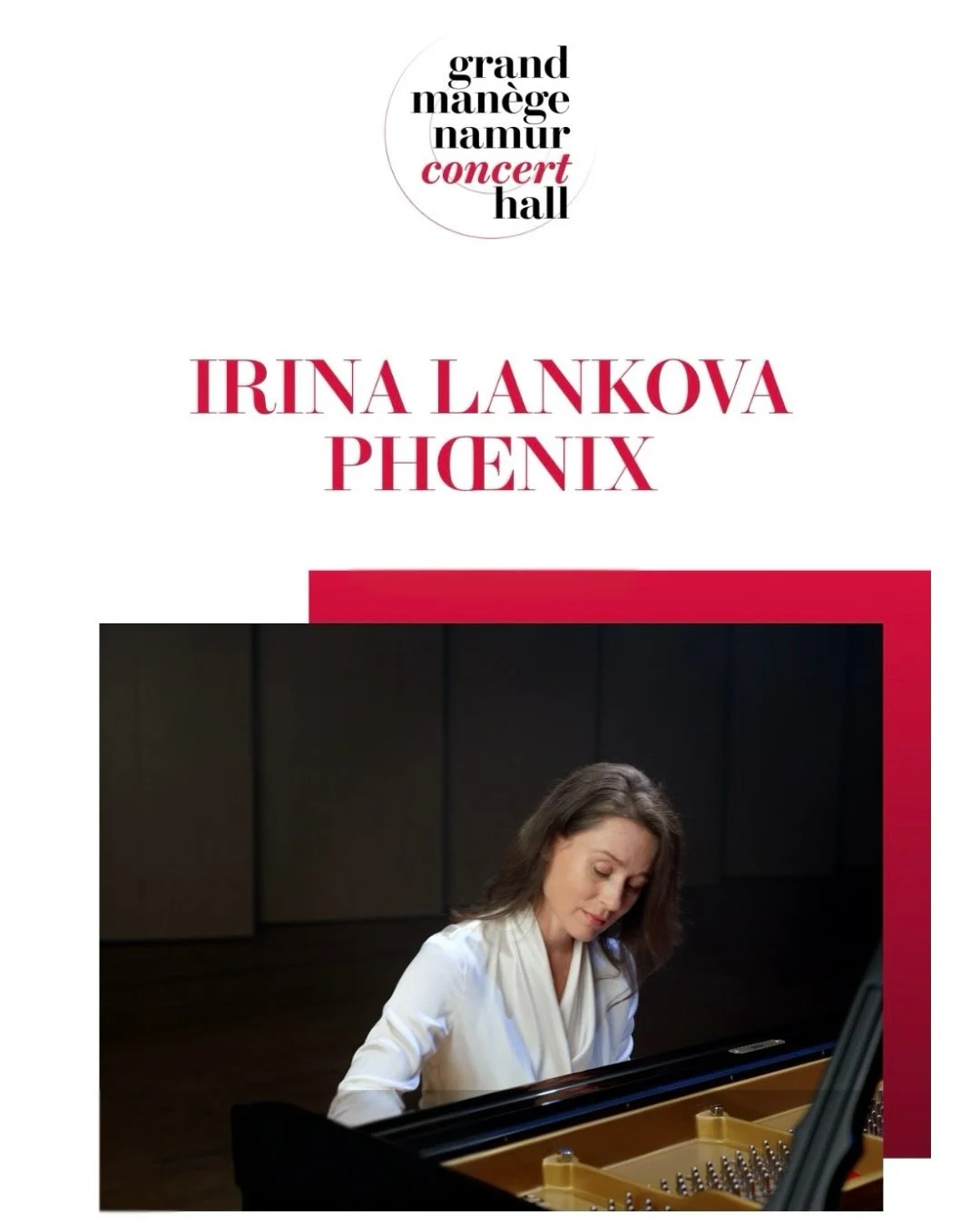 📍 February 13, 20h 
Very much looking forward to playing again at Grand Man&egrave;ge Namur, a wonderful venue with exceptional acoustics, where I recorded my latest album Ph&oelig;nix 💿 Rachmaninov, Chopin, Mozart &amp; Stravinsky 

Hope to see ma