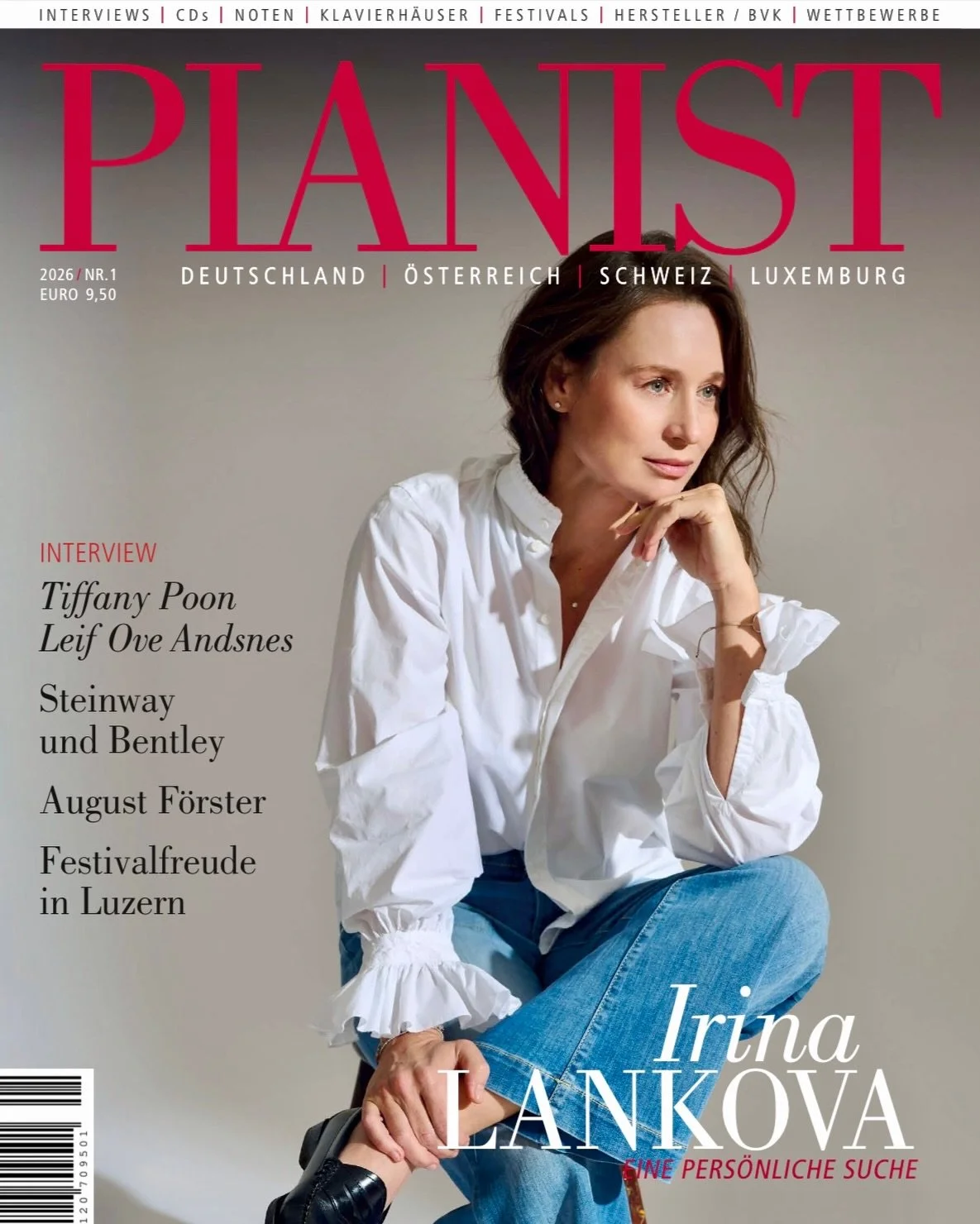 Thank you, Pianist Magazine Germany, for this recognition and for the wonderful article ✨

Looking forward to the upcoming Berlin recital on 20 May at the Konzerthaus 🎹 link in the bio

Photos: Nathalie Gabay
.
.
#irinalankova #concertpianist #piano