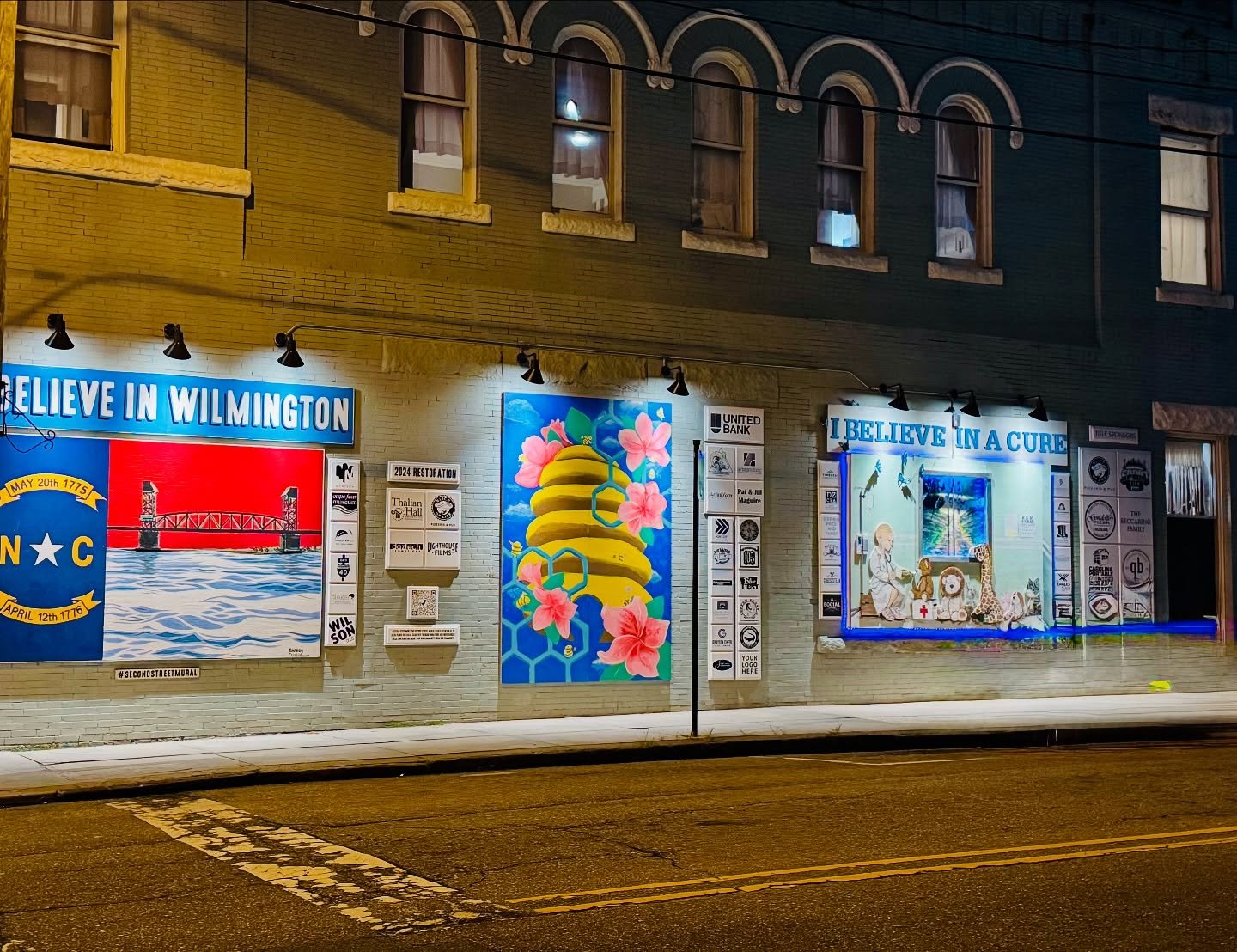 β¨Even more magical after dark…
The 2nd Street Murals are glowing with creativity, color, and community spirit—even at night! ππ¨ If you haven’t stopped by to see these stunning works by the talented youth of @dreams_of_wilmington