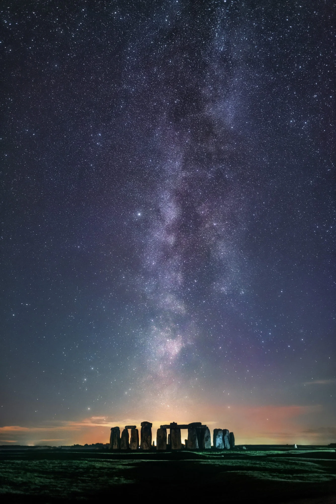 Sebastian Voltmer, 'Line Up Milky Over Stonehenge' (2018)