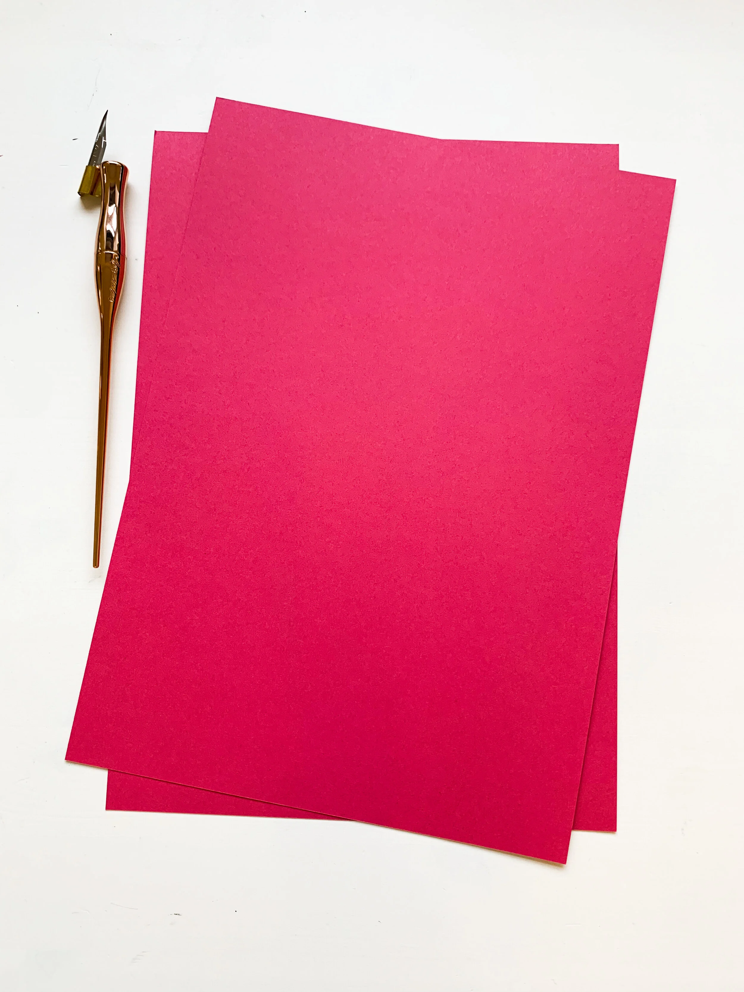 Calligraphy Card Pink