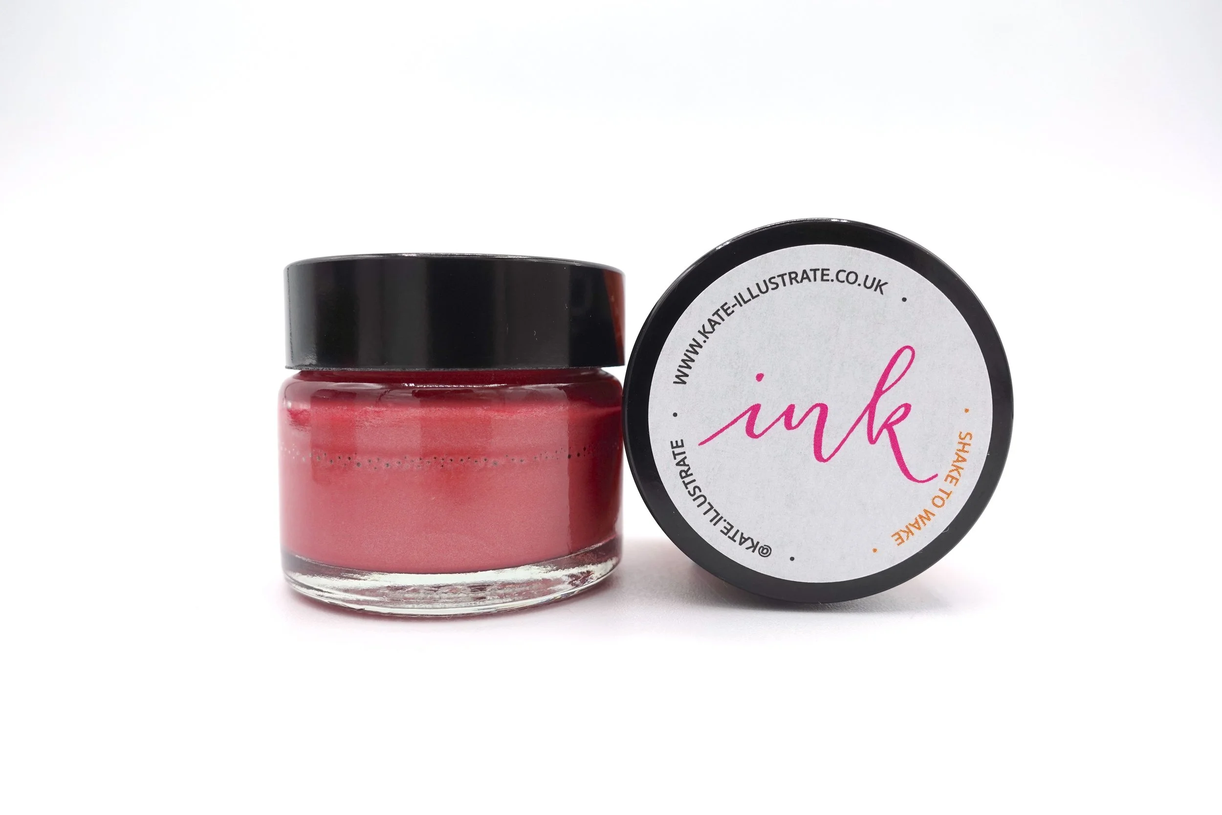 Metallic Red Calligraphy Ink