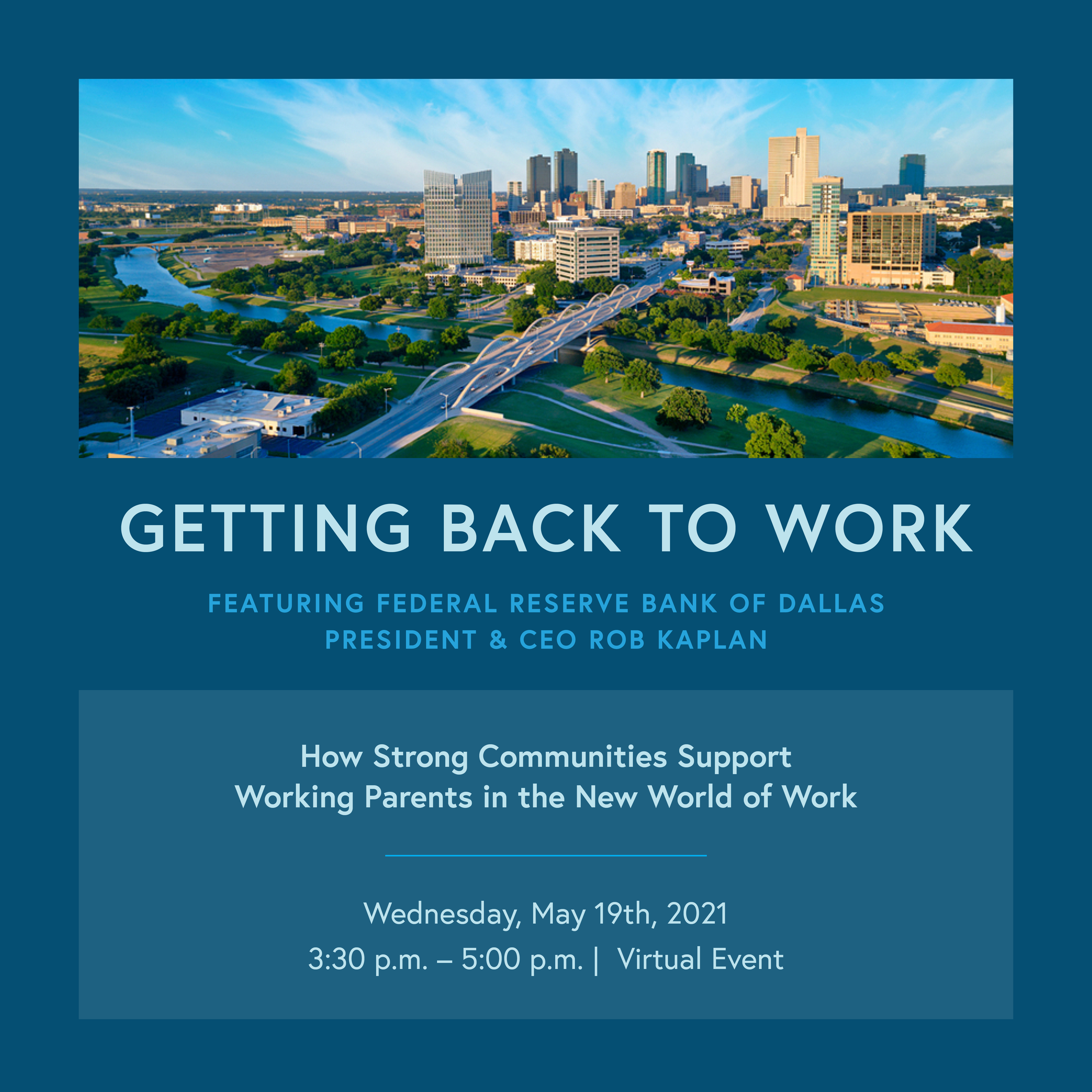 May 19th | Back to Work: How Strong Communities Support Working Parents in a New World of Work