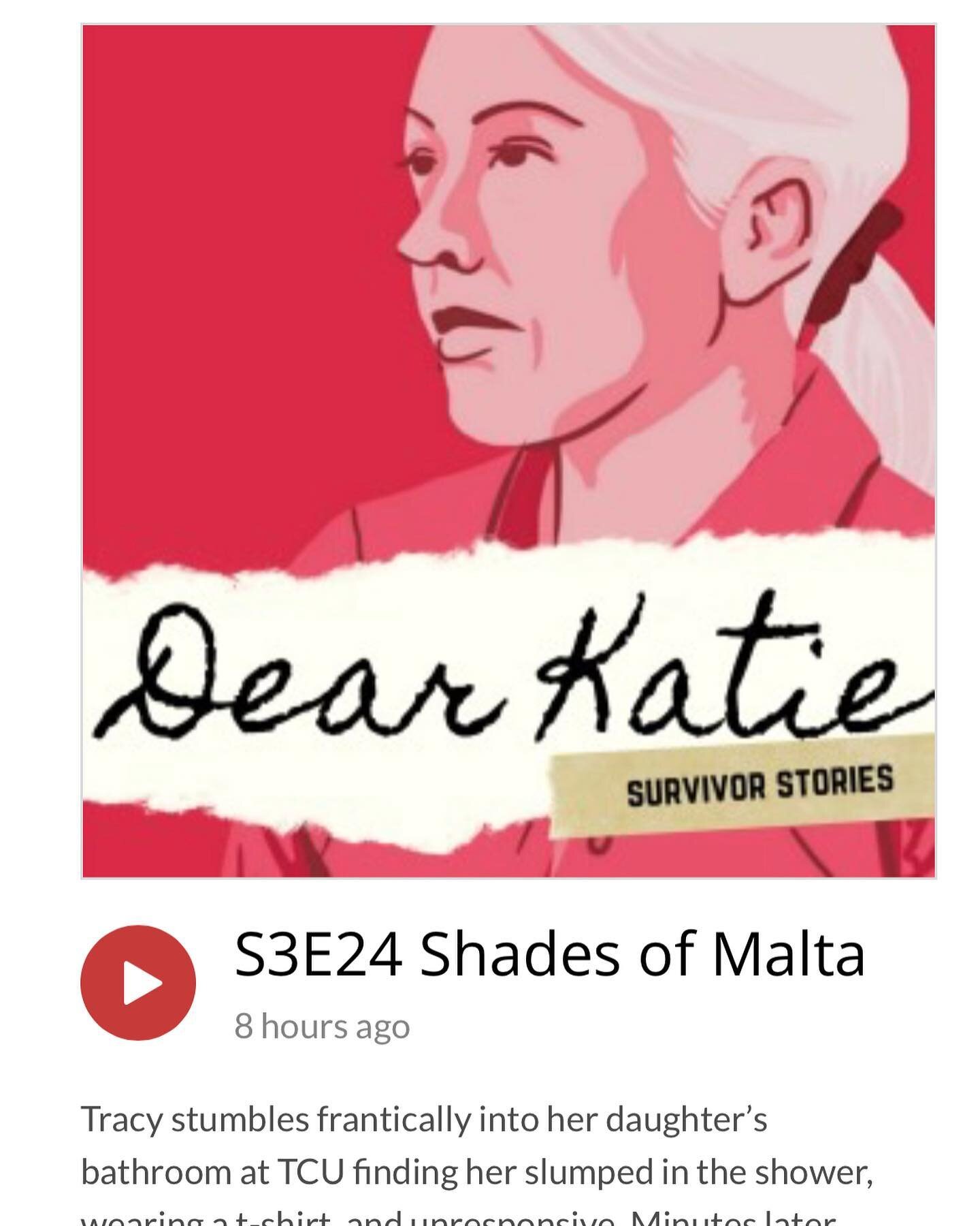 Our latest podcast is available to listen and share! I was delighted to be asked to be a guest on &ldquo;Dear Katie&rdquo;, podcast by @katiekoestner Even more delighted to be able to talk about Molly Jane. Why &ldquo;Shades of Malta&rdquo;? Molly an