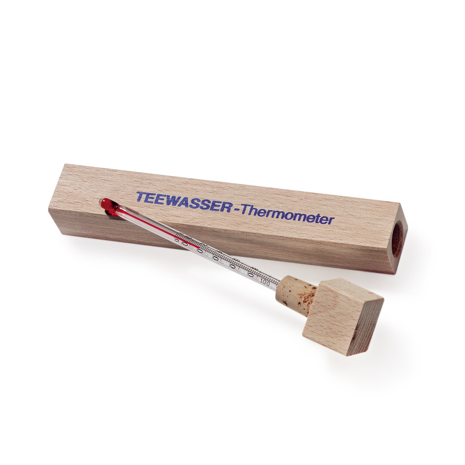 Tea Water Thermometer, Designed in Wood